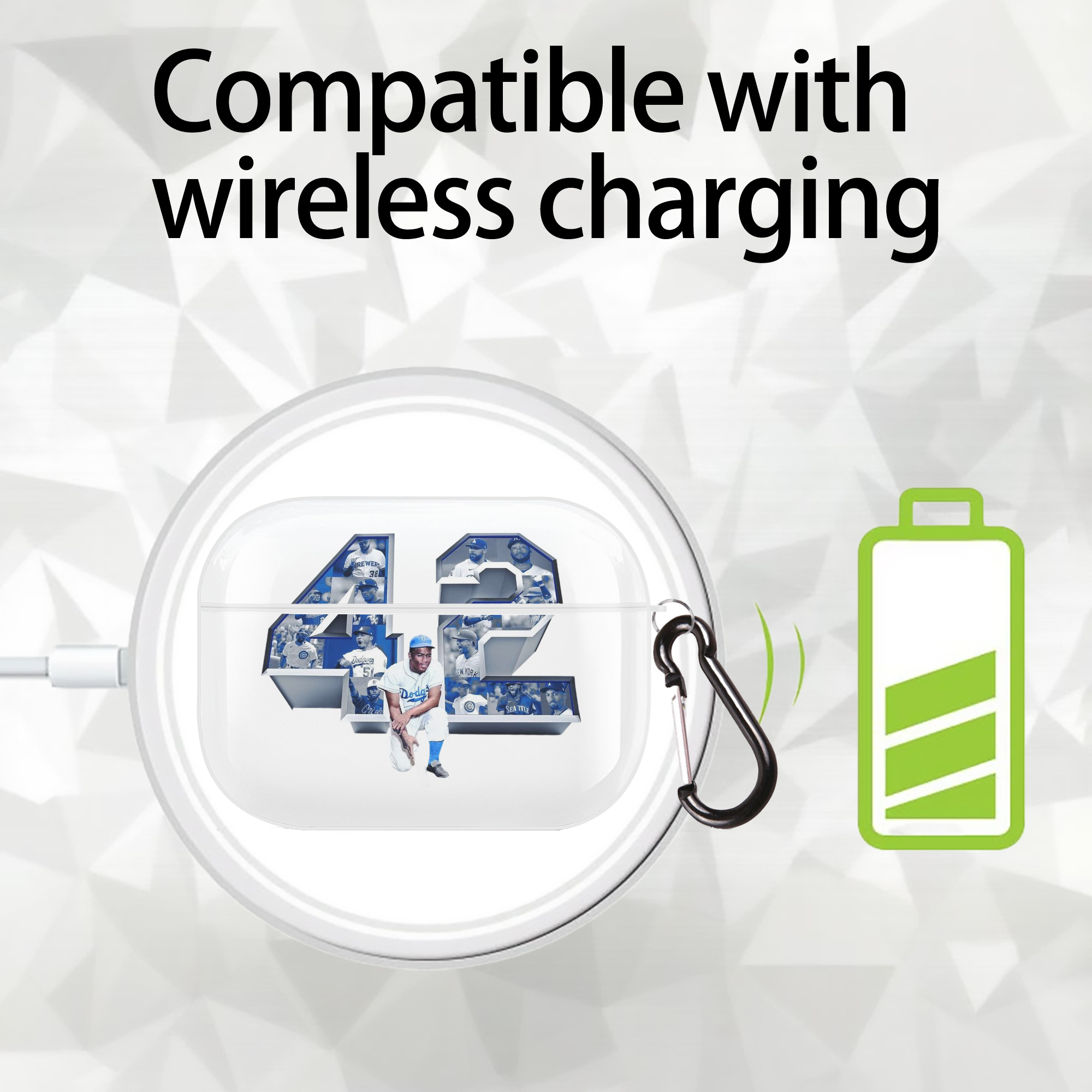  AirPods Pro Hard Case White With Keychain, Durable Flexible PC, Precise Cutouts, Anti-Fingerprint, Yellowing & Scratch Resistant, Full Protection, Washable