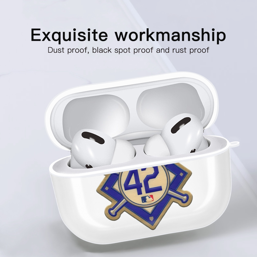  AirPods Pro Hard Case White With Keychain, Durable Flexible PC, Precise Cutouts, Anti-Fingerprint, Yellowing & Scratch Resistant, Full Protection, Washable