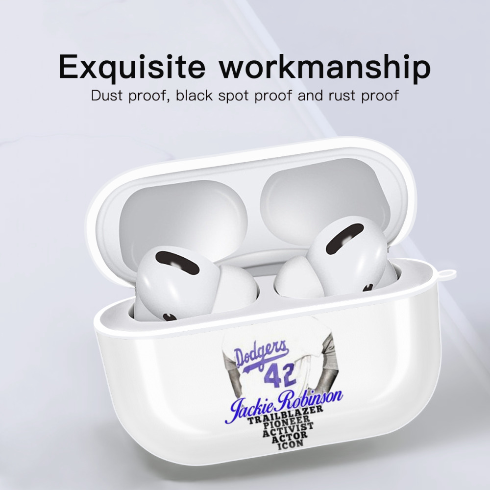  AirPods Pro Hard Case White With Keychain, Durable Flexible PC, Precise Cutouts, Anti-Fingerprint, Yellowing & Scratch Resistant, Full Protection, Washable