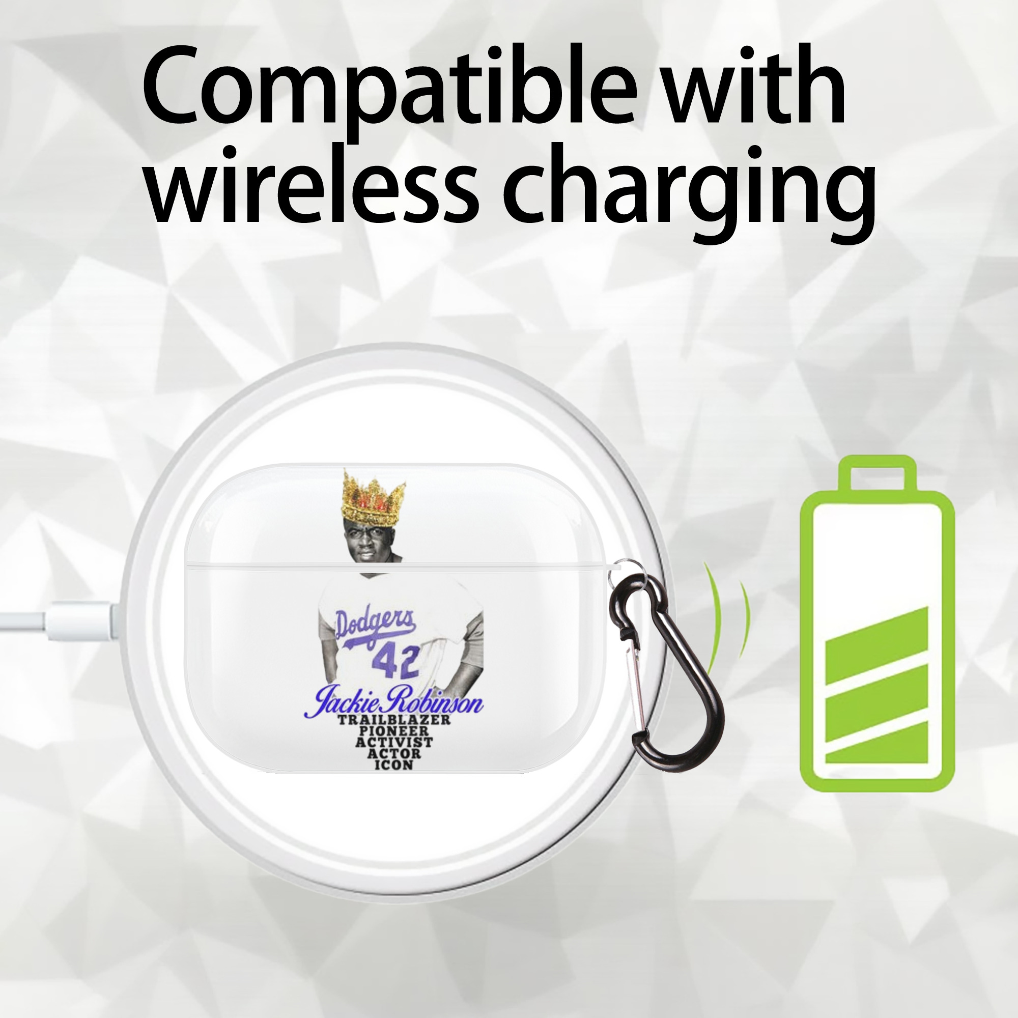  AirPods Pro Hard Case White With Keychain, Durable Flexible PC, Precise Cutouts, Anti-Fingerprint, Yellowing & Scratch Resistant, Full Protection, Washable