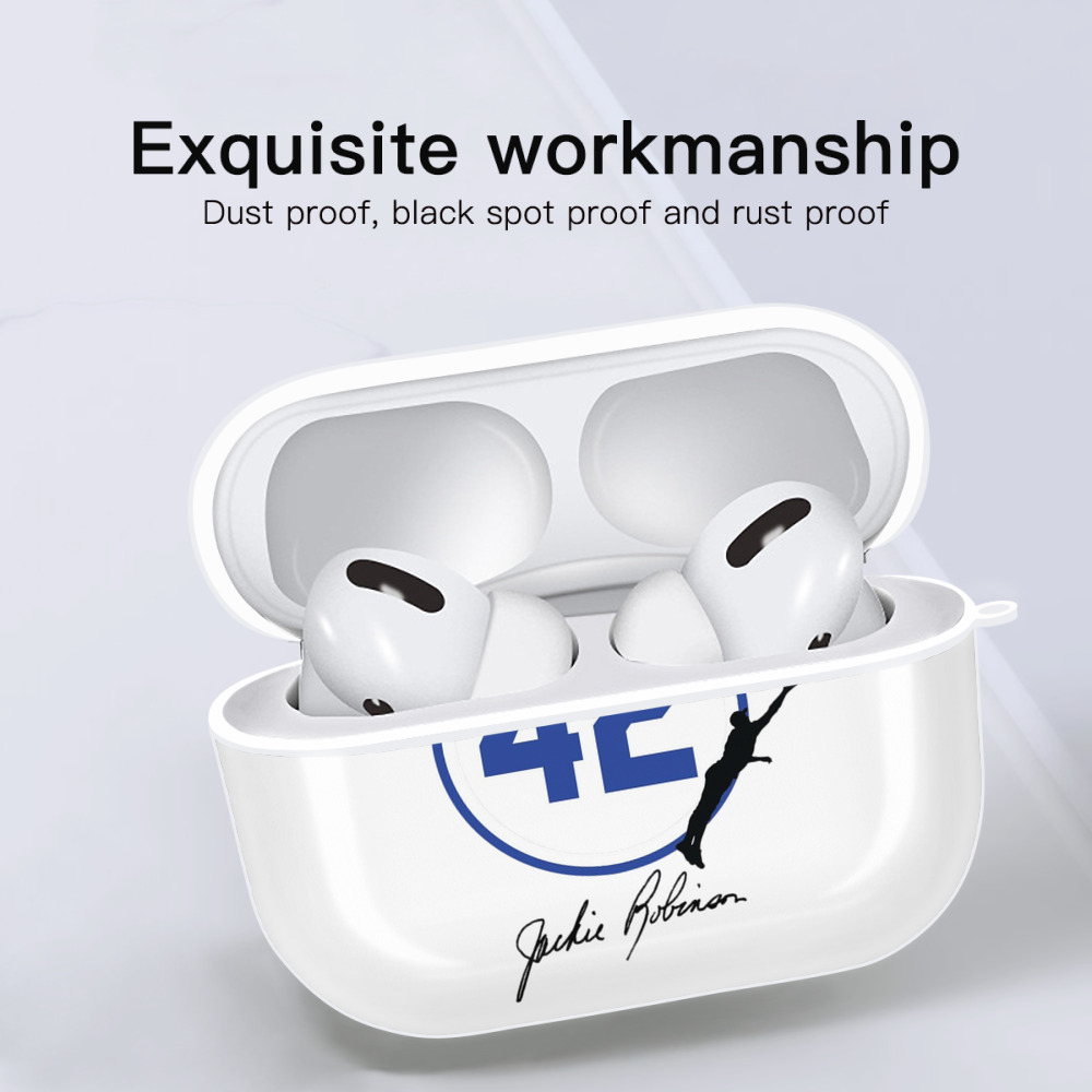  AirPods Pro Hard Case White With Keychain, Durable Flexible PC, Precise Cutouts, Anti-Fingerprint, Yellowing & Scratch Resistant, Full Protection, Washable