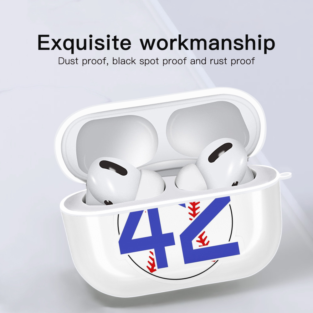  AirPods Pro Hard Case White With Keychain, Durable Flexible PC, Precise Cutouts, Anti-Fingerprint, Yellowing & Scratch Resistant, Full Protection, Washable