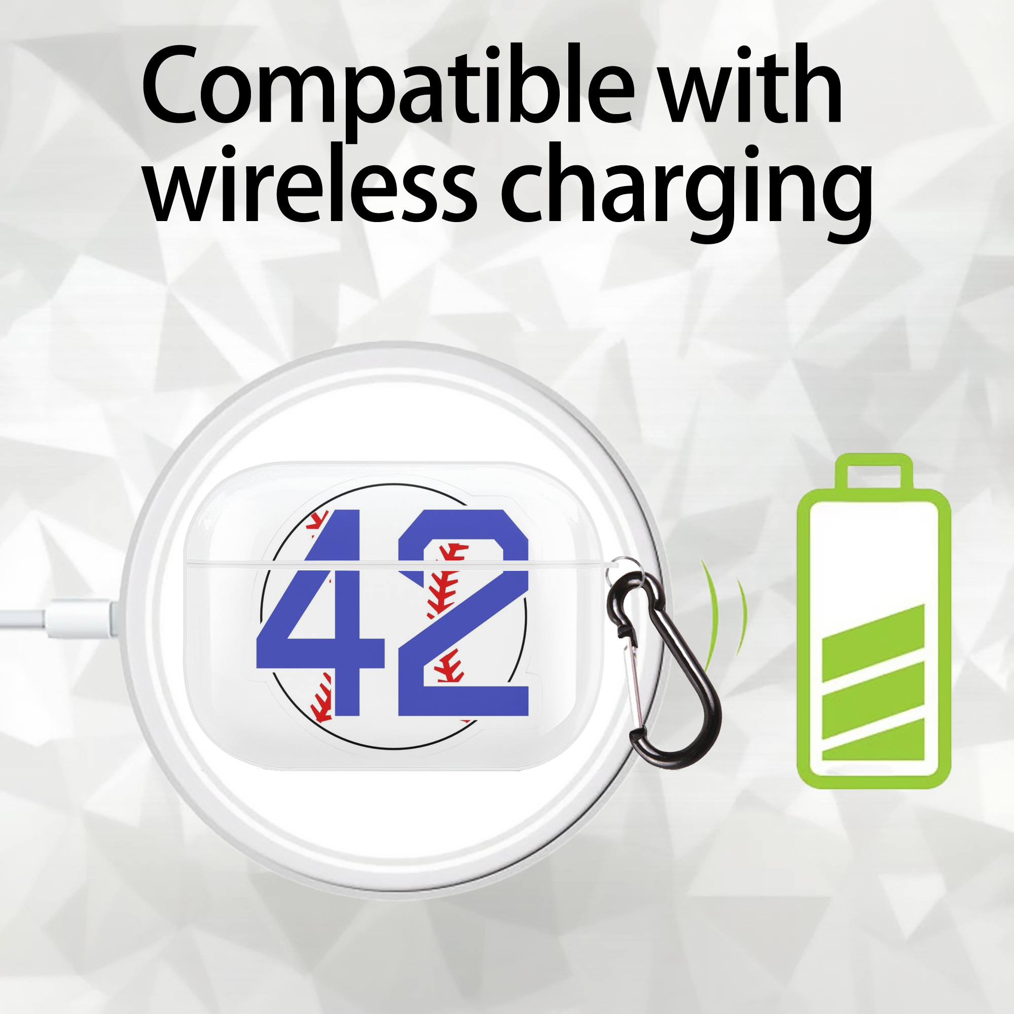  AirPods Pro Hard Case White With Keychain, Durable Flexible PC, Precise Cutouts, Anti-Fingerprint, Yellowing & Scratch Resistant, Full Protection, Washable