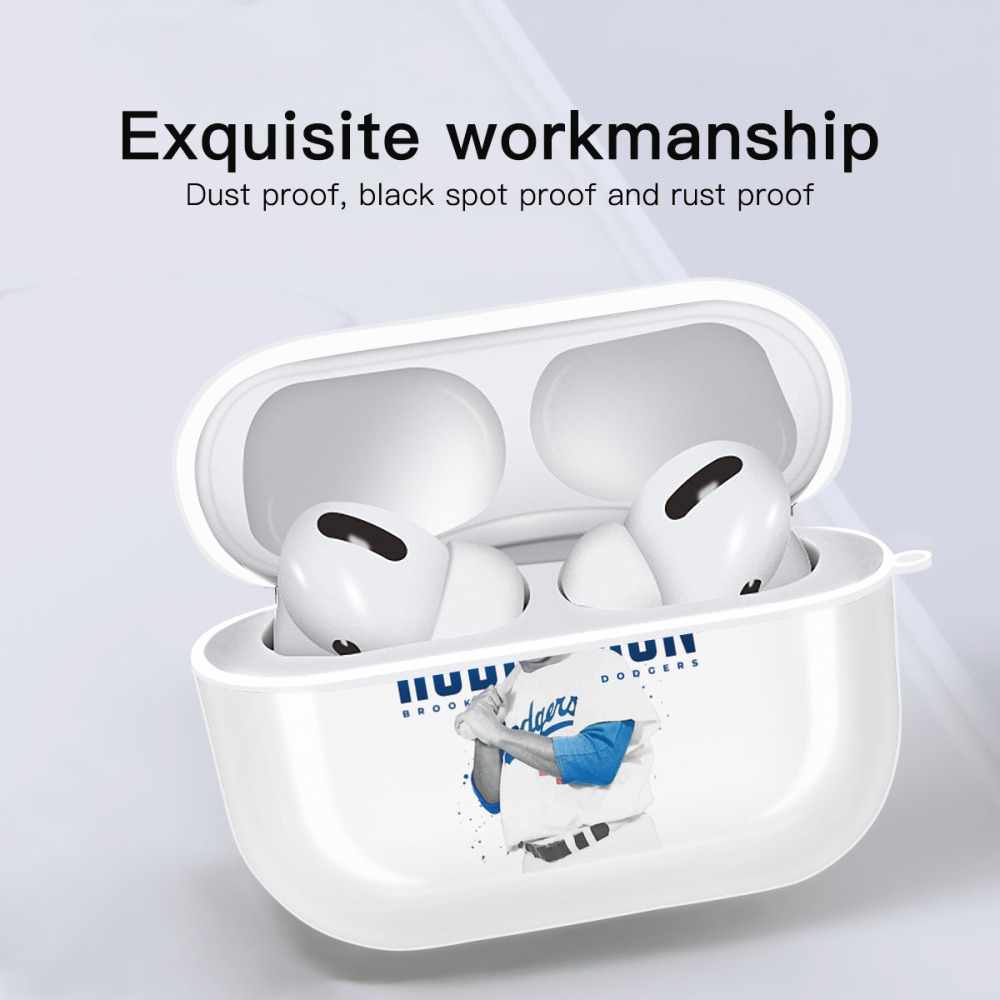  AirPods Pro Hard Case White With Keychain, Durable Flexible PC, Precise Cutouts, Anti-Fingerprint, Yellowing & Scratch Resistant, Full Protection, Washable