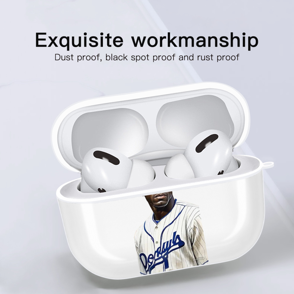  AirPods Pro Hard Case White With Keychain, Durable Flexible PC, Precise Cutouts, Anti-Fingerprint, Yellowing & Scratch Resistant, Full Protection, Washable