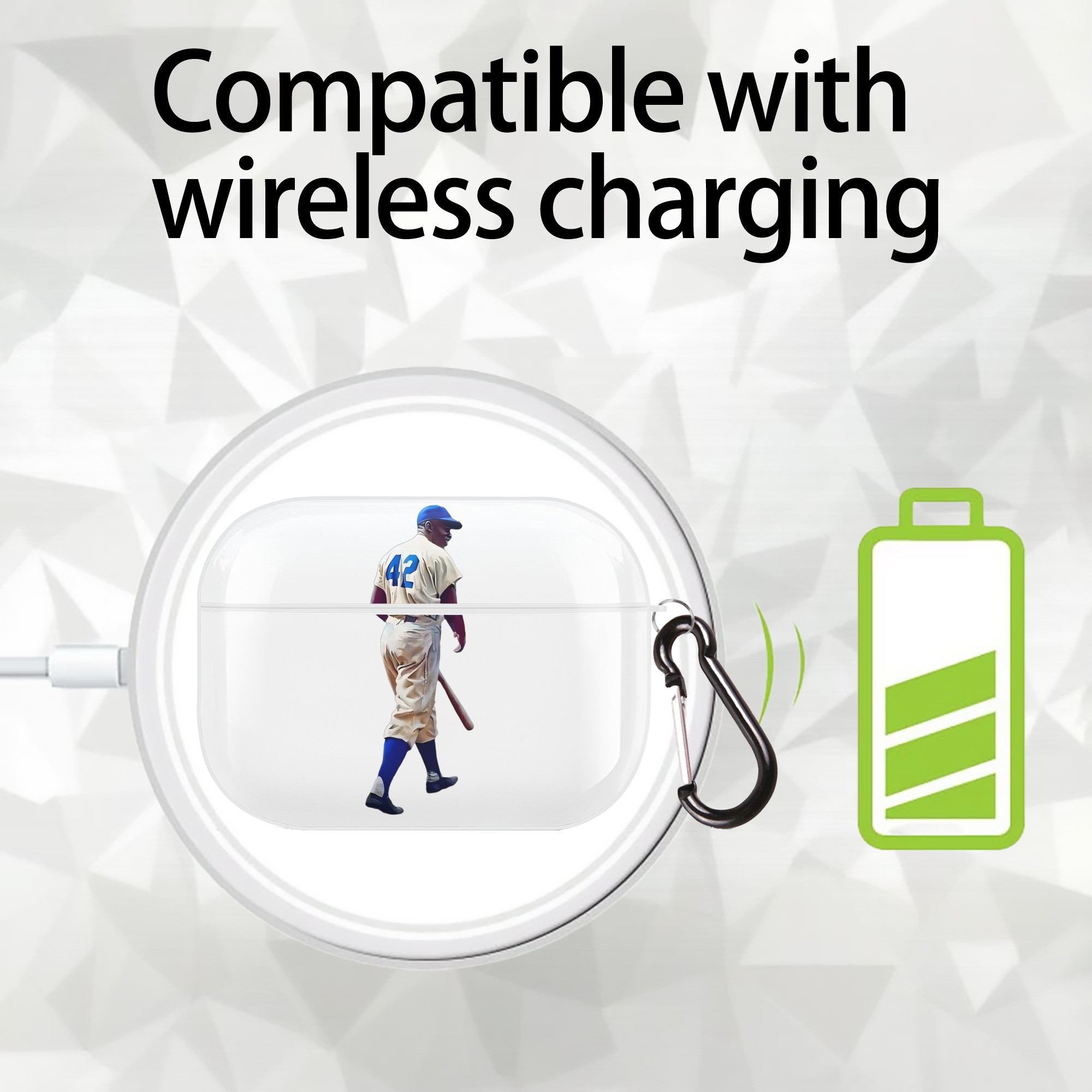  AirPods Pro Hard Case White With Keychain, Durable Flexible PC, Precise Cutouts, Anti-Fingerprint, Yellowing & Scratch Resistant, Full Protection, Washable