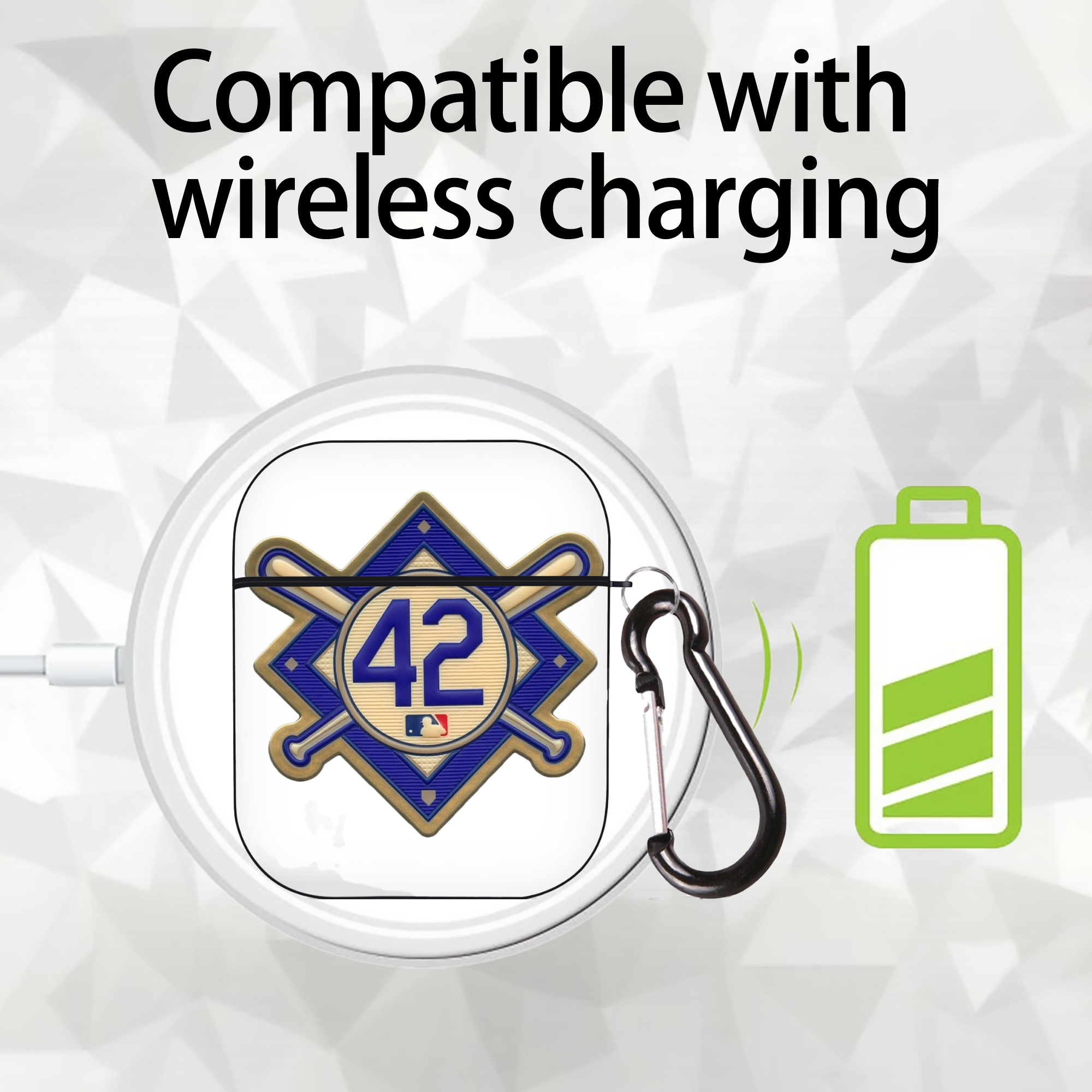  AirPods 2 Case Hard Shell Black, Flexible PC Material, Precise Cutouts, Full Protection, Anti-Fingerprint, Washable, Includes Keychain – Durable & Slim Design