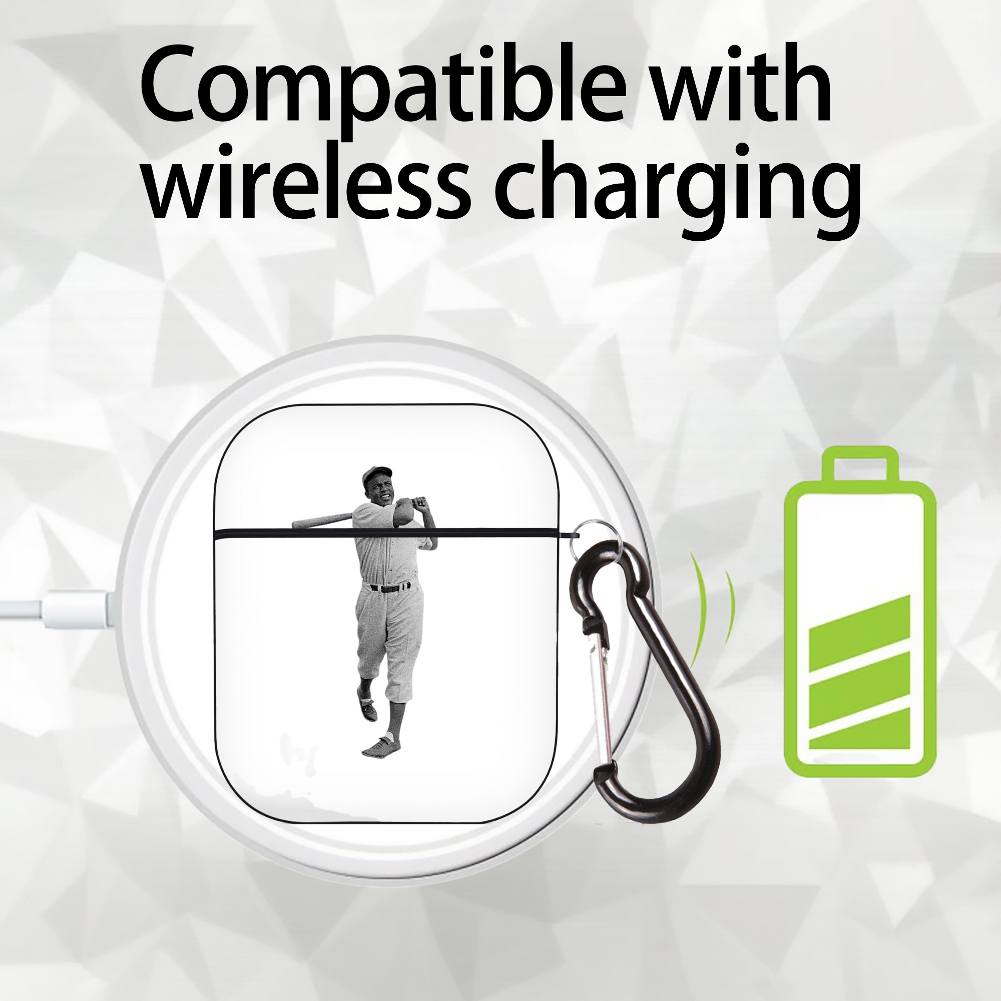  AirPods 2 Case Hard Shell Black, Flexible PC Material, Precise Cutouts, Full Protection, Anti-Fingerprint, Washable, Includes Keychain – Durable & Slim Design