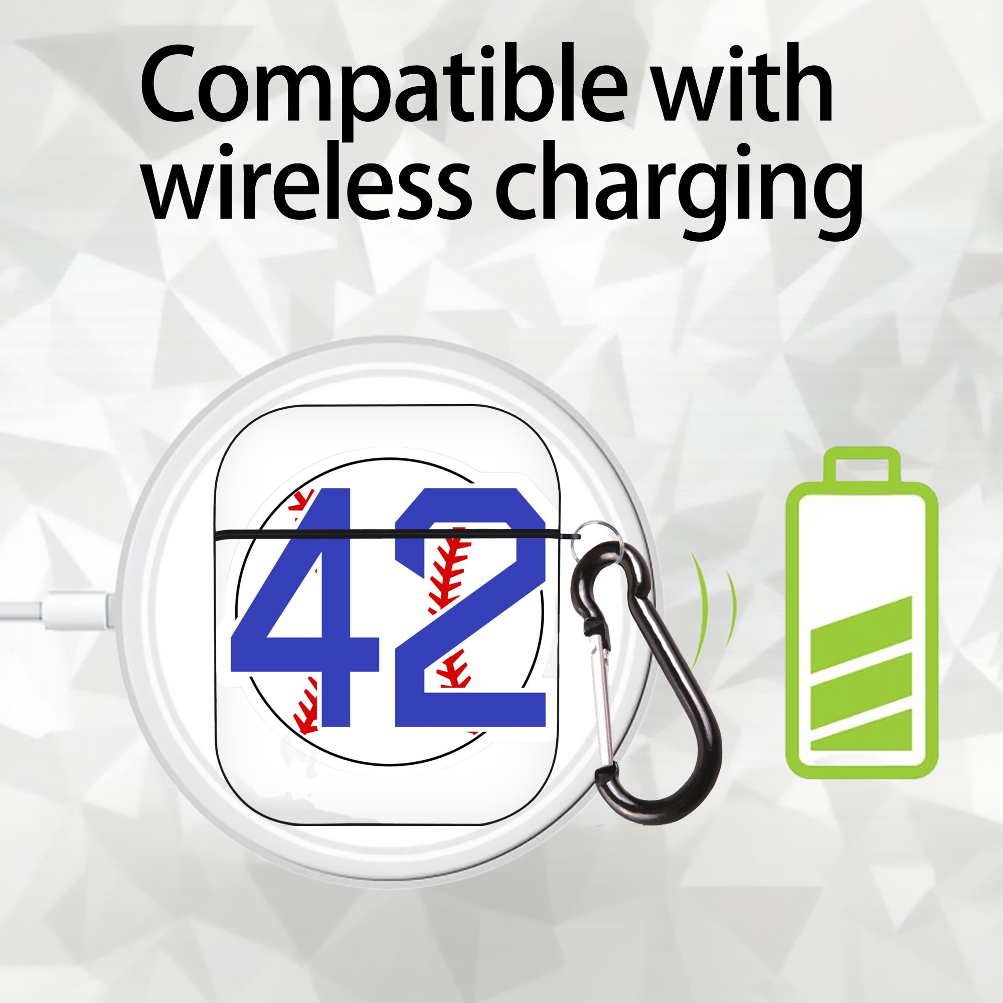  AirPods 2 Case Hard Shell Black, Flexible PC Material, Precise Cutouts, Full Protection, Anti-Fingerprint, Washable, Includes Keychain – Durable & Slim Design