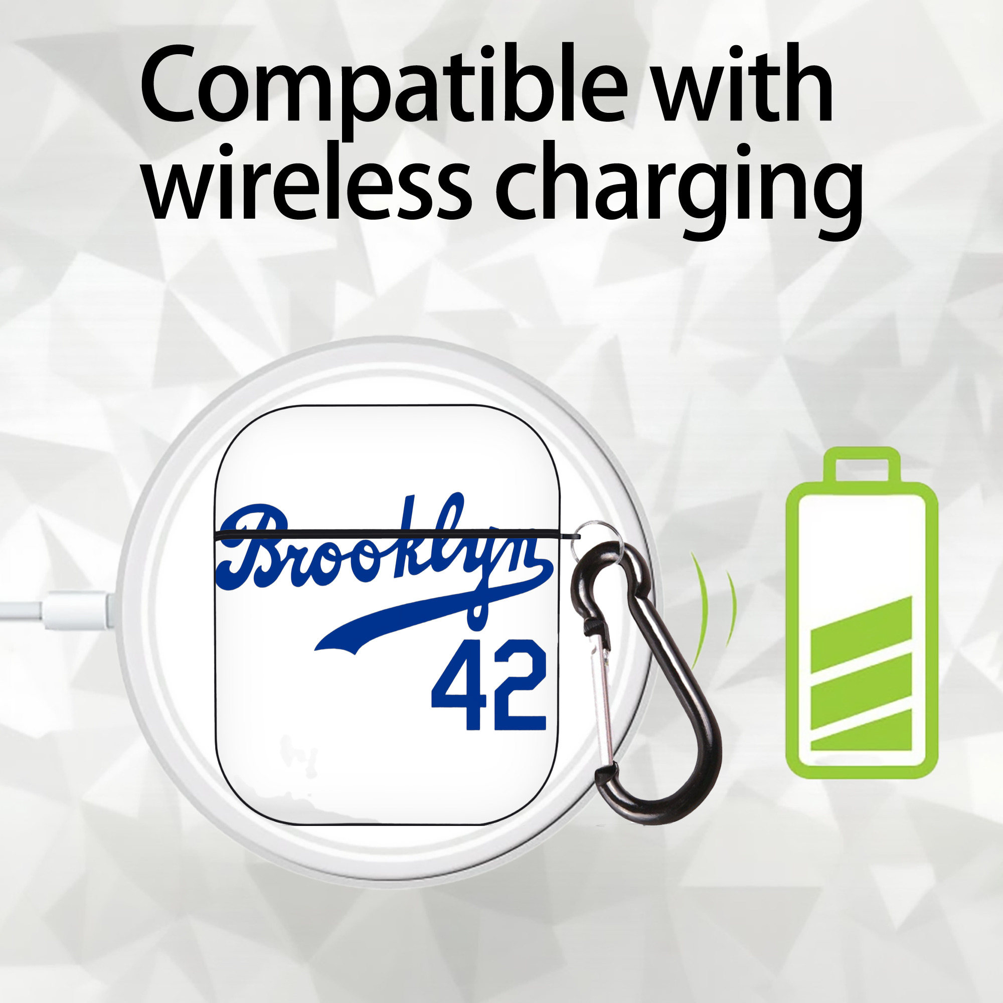  AirPods 2 Case Hard Shell Black, Flexible PC Material, Precise Cutouts, Full Protection, Anti-Fingerprint, Washable, Includes Keychain – Durable & Slim Design