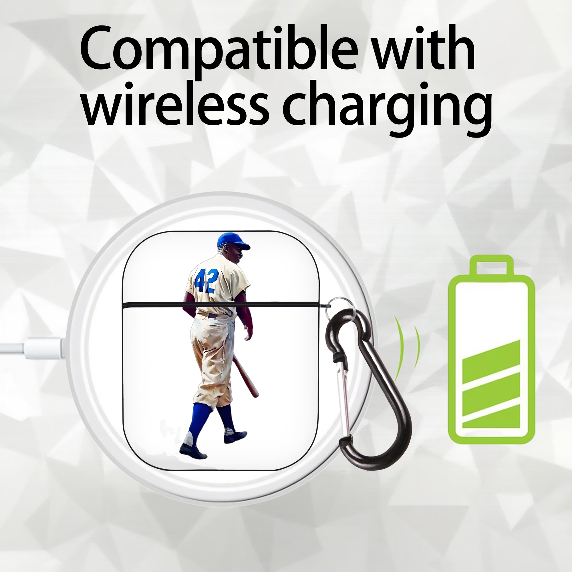  AirPods 2 Case Hard Shell Black, Flexible PC Material, Precise Cutouts, Full Protection, Anti-Fingerprint, Washable, Includes Keychain – Durable & Slim Design