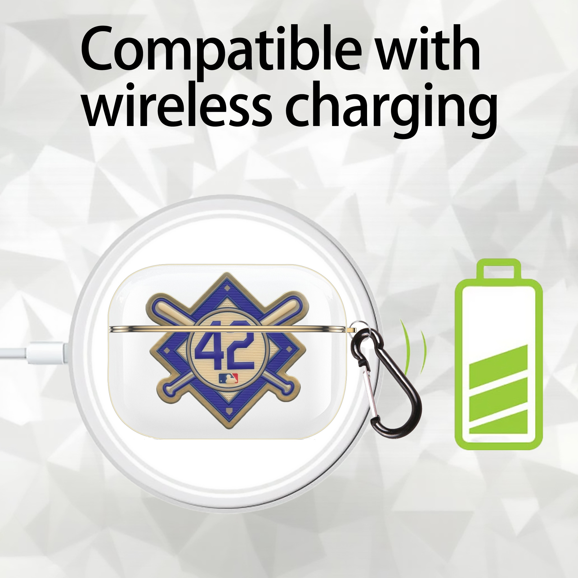  Luxury Gold AirPods Pro Case With Keychain, Flexible PC Material, Full Protection, Precise Cutouts, Anti-Fingerprint, Washable, Durable Design