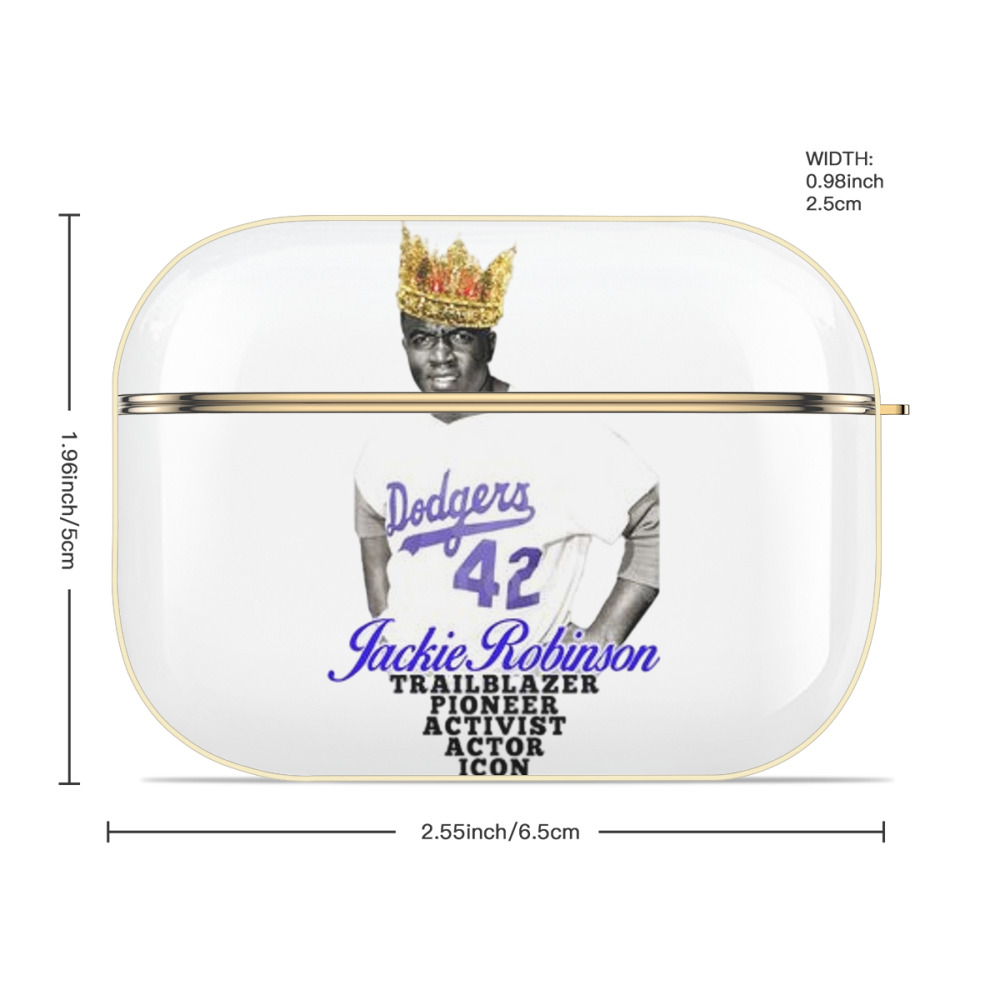  Luxury Gold AirPods Pro Case With Keychain, Flexible PC Material, Full Protection, Precise Cutouts, Anti-Fingerprint, Washable, Durable Design