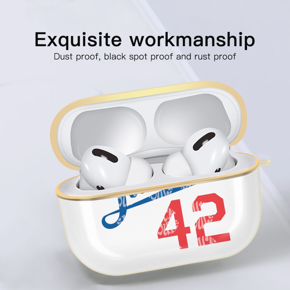  Luxury Gold AirPods Pro Case With Keychain, Flexible PC Material, Full Protection, Precise Cutouts, Anti-Fingerprint, Washable, Durable Design