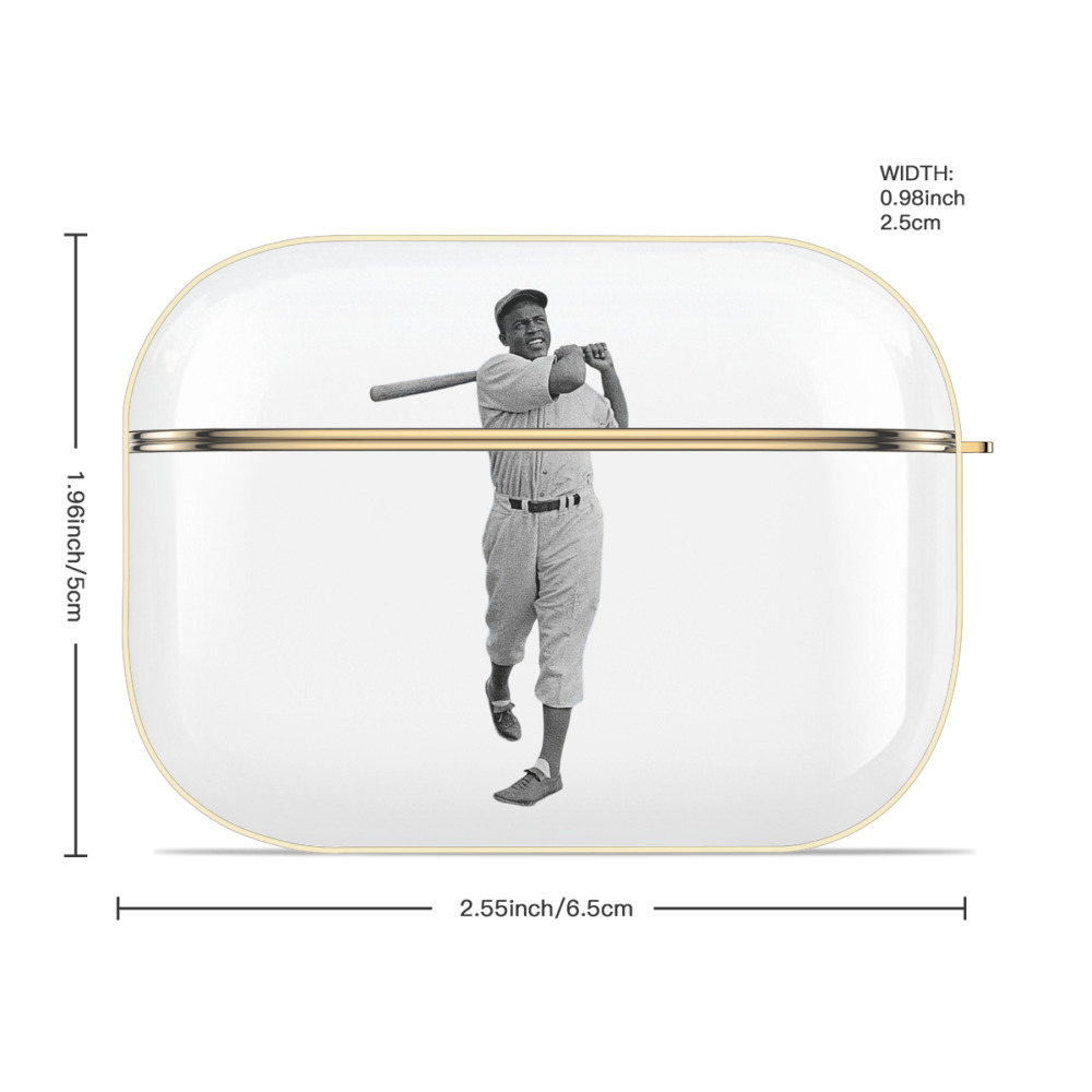  Luxury Gold AirPods Pro Case With Keychain, Flexible PC Material, Full Protection, Precise Cutouts, Anti-Fingerprint, Washable, Durable Design