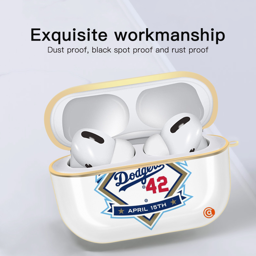  Luxury Gold AirPods Pro Case With Keychain, Flexible PC Material, Full Protection, Precise Cutouts, Anti-Fingerprint, Washable, Durable Design