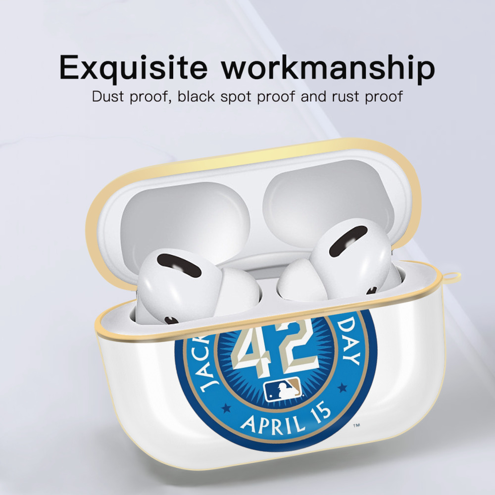  Luxury Gold AirPods Pro Case With Keychain, Flexible PC Material, Full Protection, Precise Cutouts, Anti-Fingerprint, Washable, Durable Design