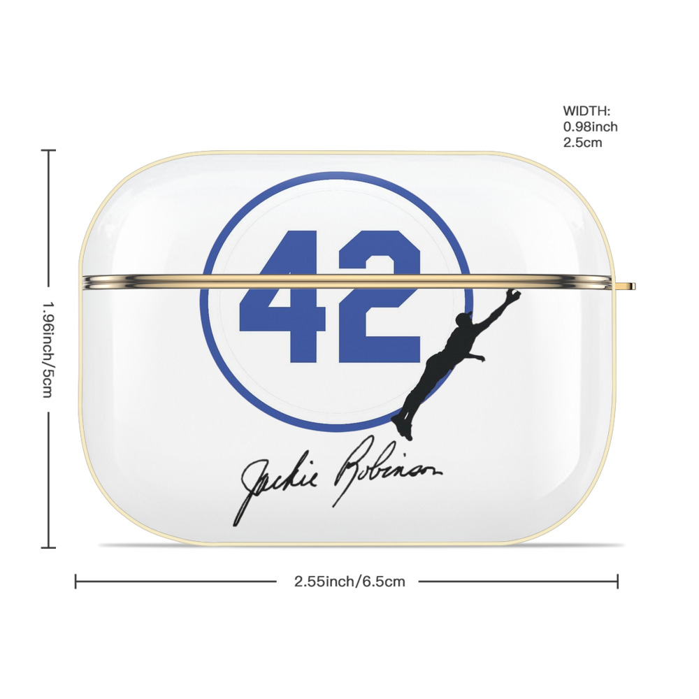  Luxury Gold AirPods Pro Case With Keychain, Flexible PC Material, Full Protection, Precise Cutouts, Anti-Fingerprint, Washable, Durable Design