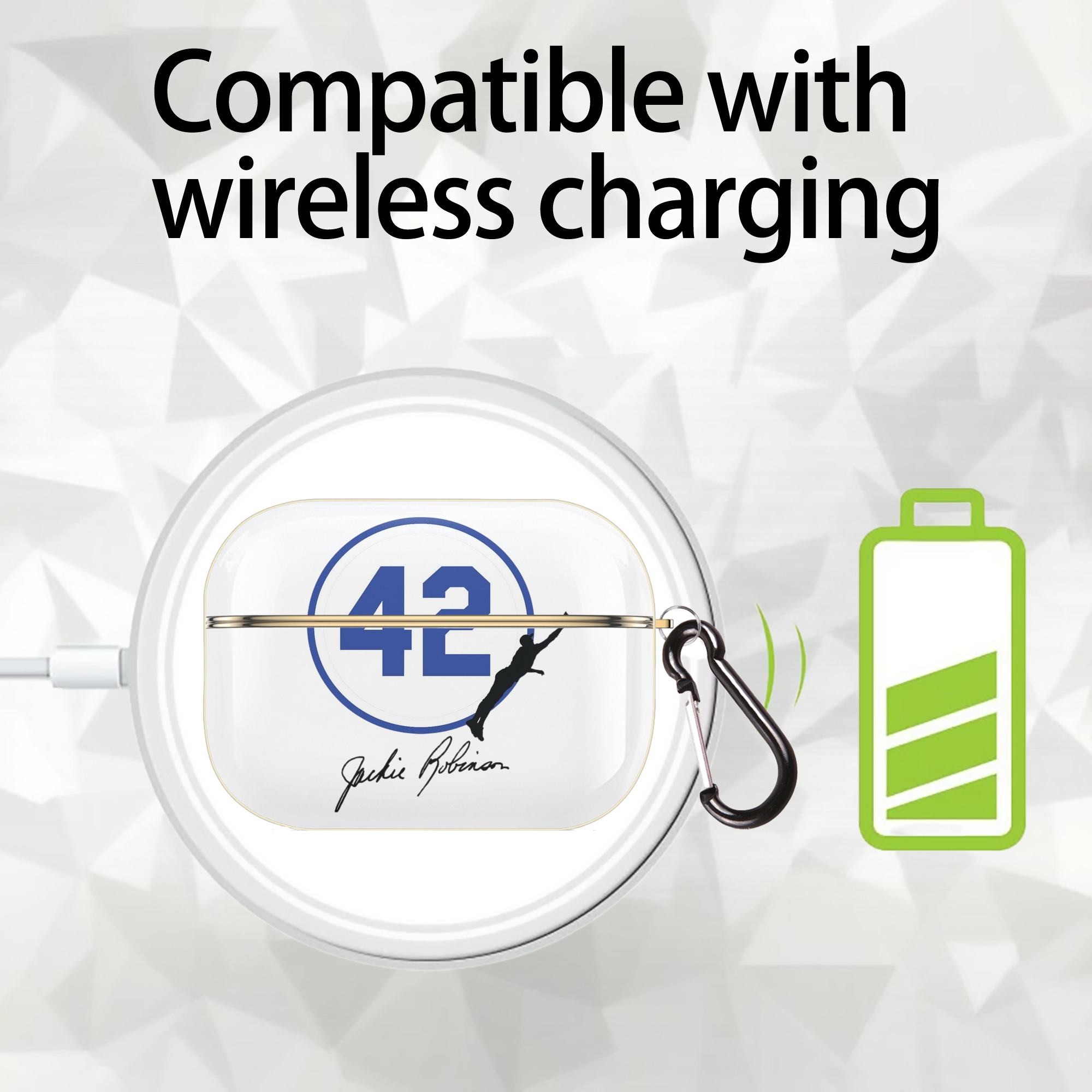  Luxury Gold AirPods Pro Case With Keychain, Flexible PC Material, Full Protection, Precise Cutouts, Anti-Fingerprint, Washable, Durable Design