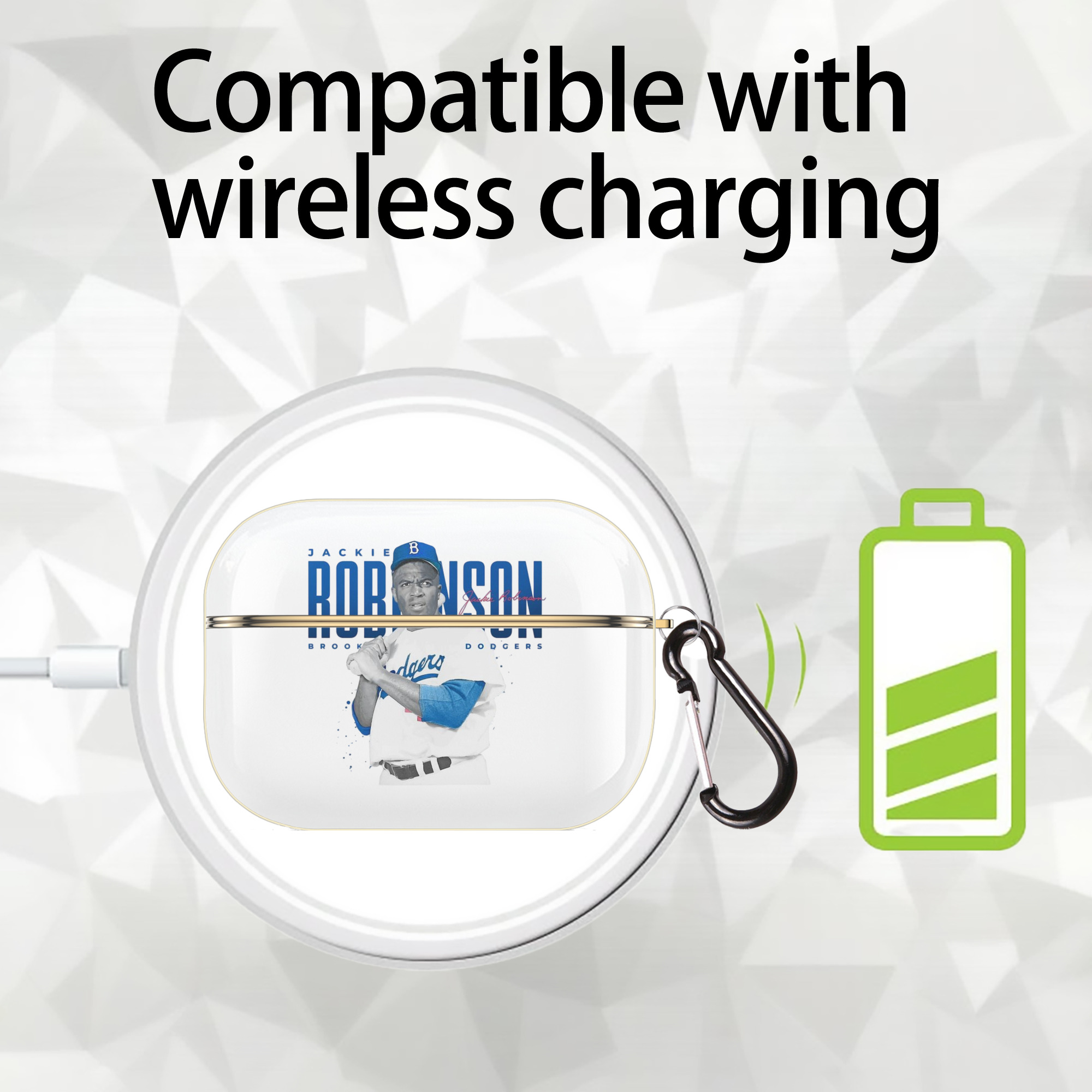  Luxury Gold AirPods Pro Case With Keychain, Flexible PC Material, Full Protection, Precise Cutouts, Anti-Fingerprint, Washable, Durable Design