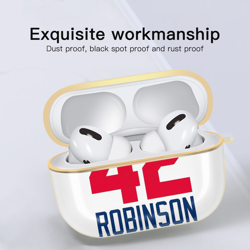  Luxury Gold AirPods Pro Case With Keychain, Flexible PC Material, Full Protection, Precise Cutouts, Anti-Fingerprint, Washable, Durable Design