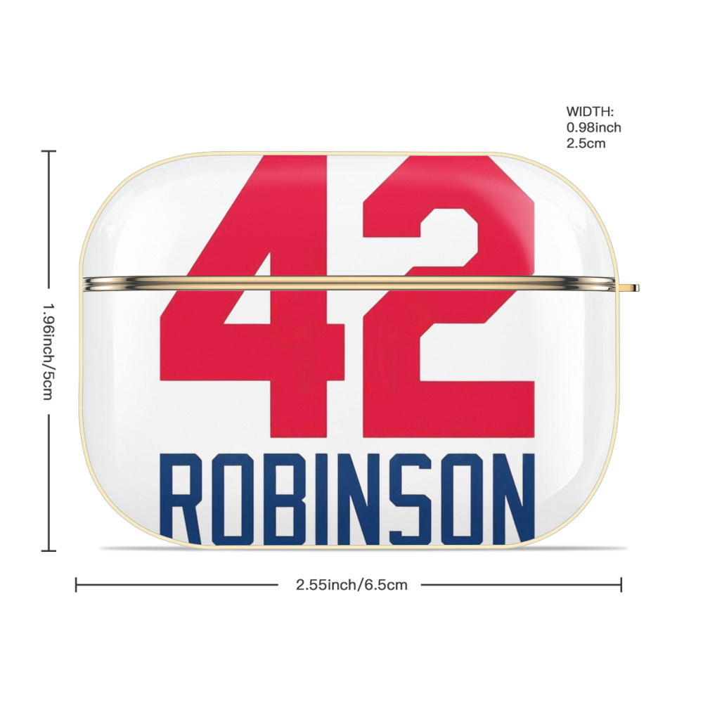  Luxury Gold AirPods Pro Case With Keychain, Flexible PC Material, Full Protection, Precise Cutouts, Anti-Fingerprint, Washable, Durable Design