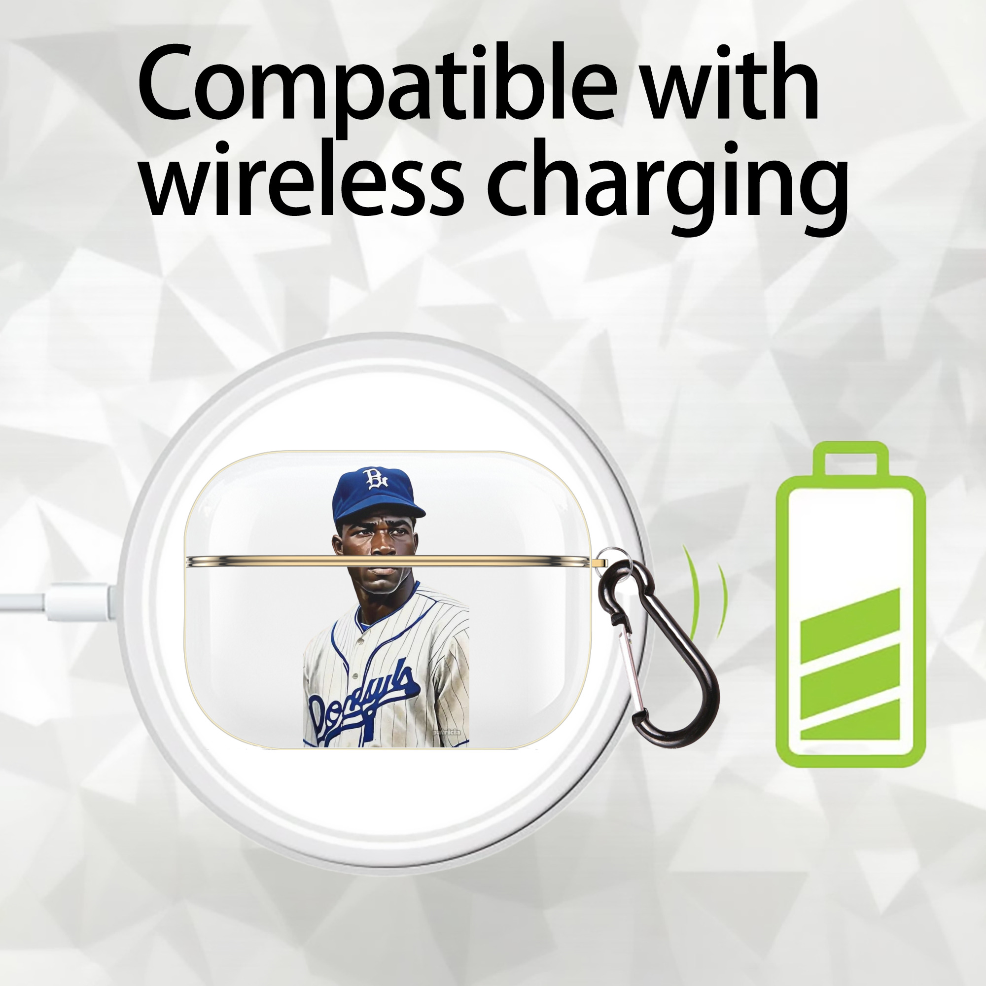  Luxury Gold AirPods Pro Case With Keychain, Flexible PC Material, Full Protection, Precise Cutouts, Anti-Fingerprint, Washable, Durable Design