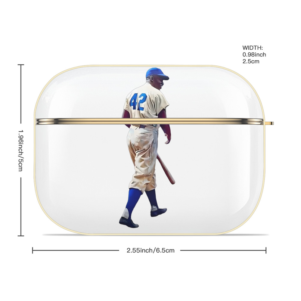  Luxury Gold AirPods Pro Case With Keychain, Flexible PC Material, Full Protection, Precise Cutouts, Anti-Fingerprint, Washable, Durable Design