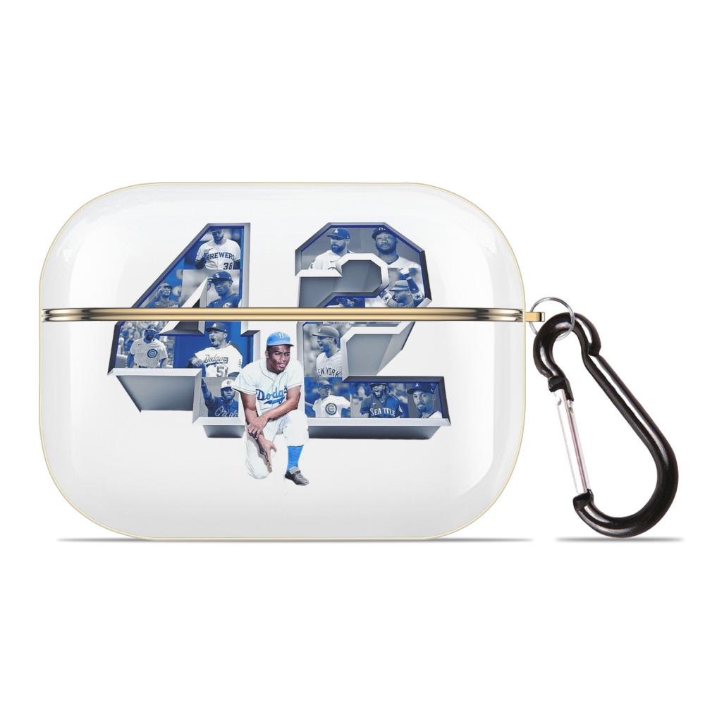  Luxury Gold AirPods Pro Case With Keychain, Flexible PC Material, Full Protection, Precise Cutouts, Anti-Fingerprint, Washable, Durable Design