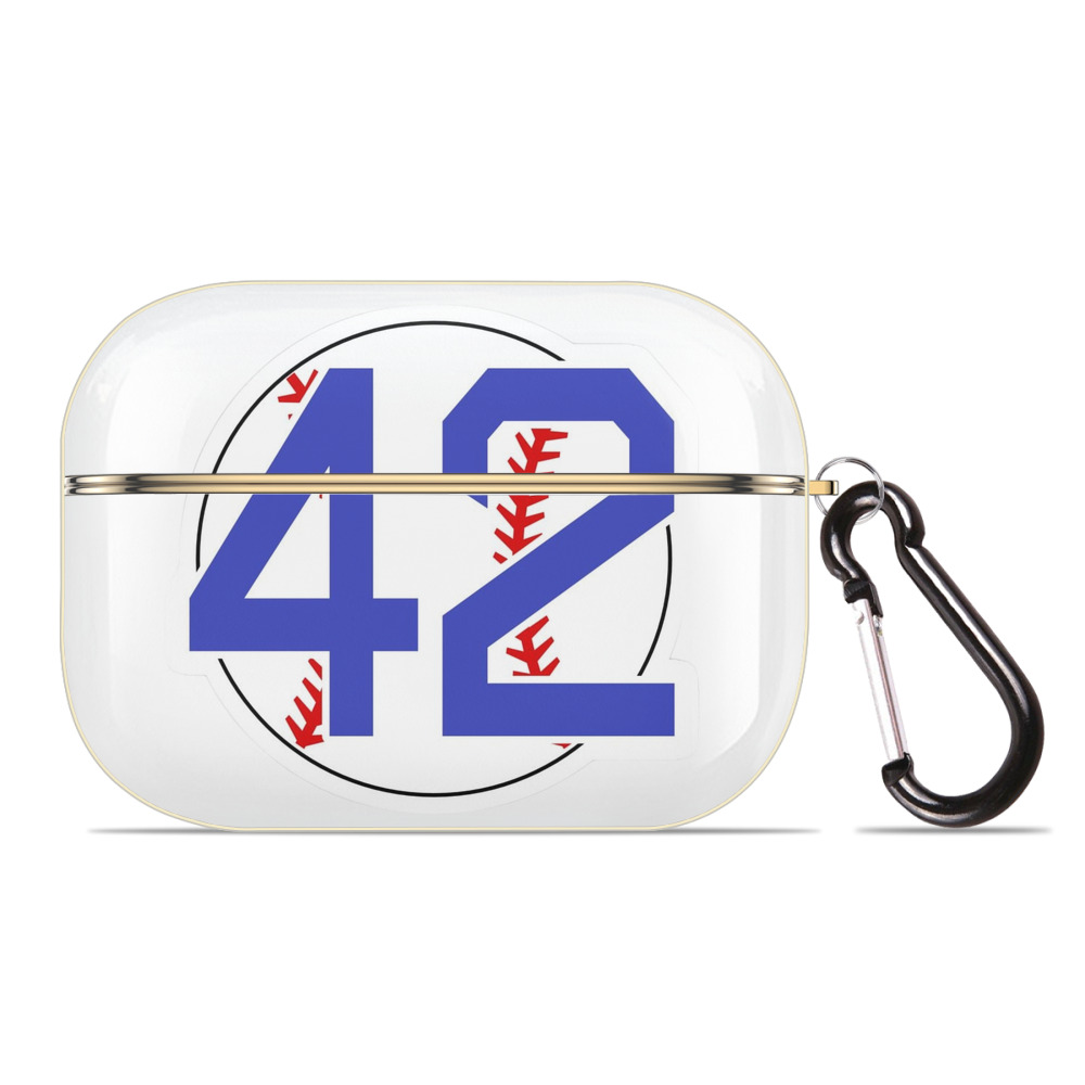  Luxury Gold AirPods Pro Case With Keychain, Flexible PC Material, Full Protection, Precise Cutouts, Anti-Fingerprint, Washable, Durable Design