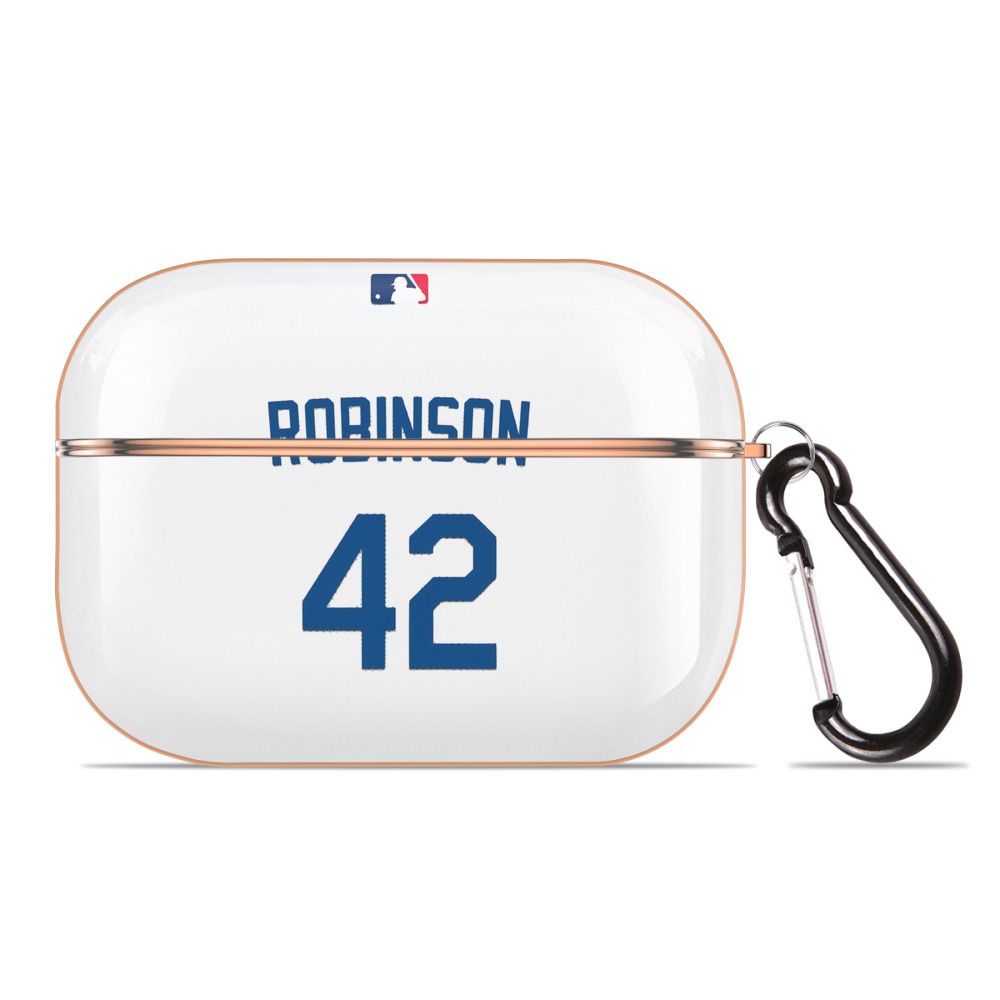  AirPods Pro Protective Case Rose Gold, Flexible PC Material, Precise Fit, Anti-Slip Cover, Full Protection, Fingerprint Resistant, Washable With Keychain