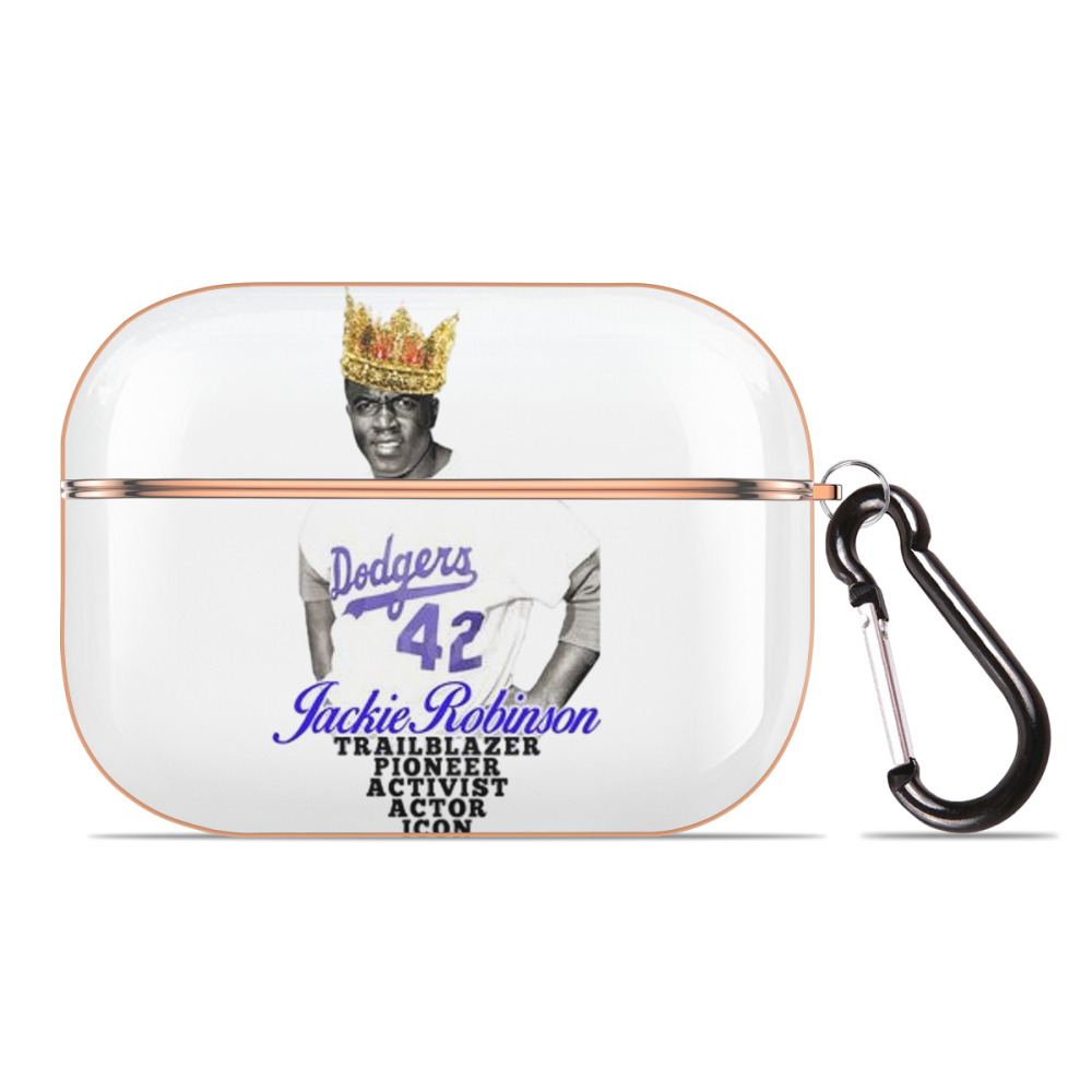  AirPods Pro Protective Case Rose Gold, Flexible PC Material, Precise Fit, Anti-Slip Cover, Full Protection, Fingerprint Resistant, Washable With Keychain