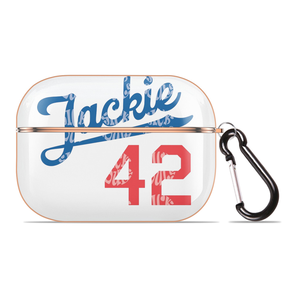  AirPods Pro Protective Case Rose Gold, Flexible PC Material, Precise Fit, Anti-Slip Cover, Full Protection, Fingerprint Resistant, Washable With Keychain