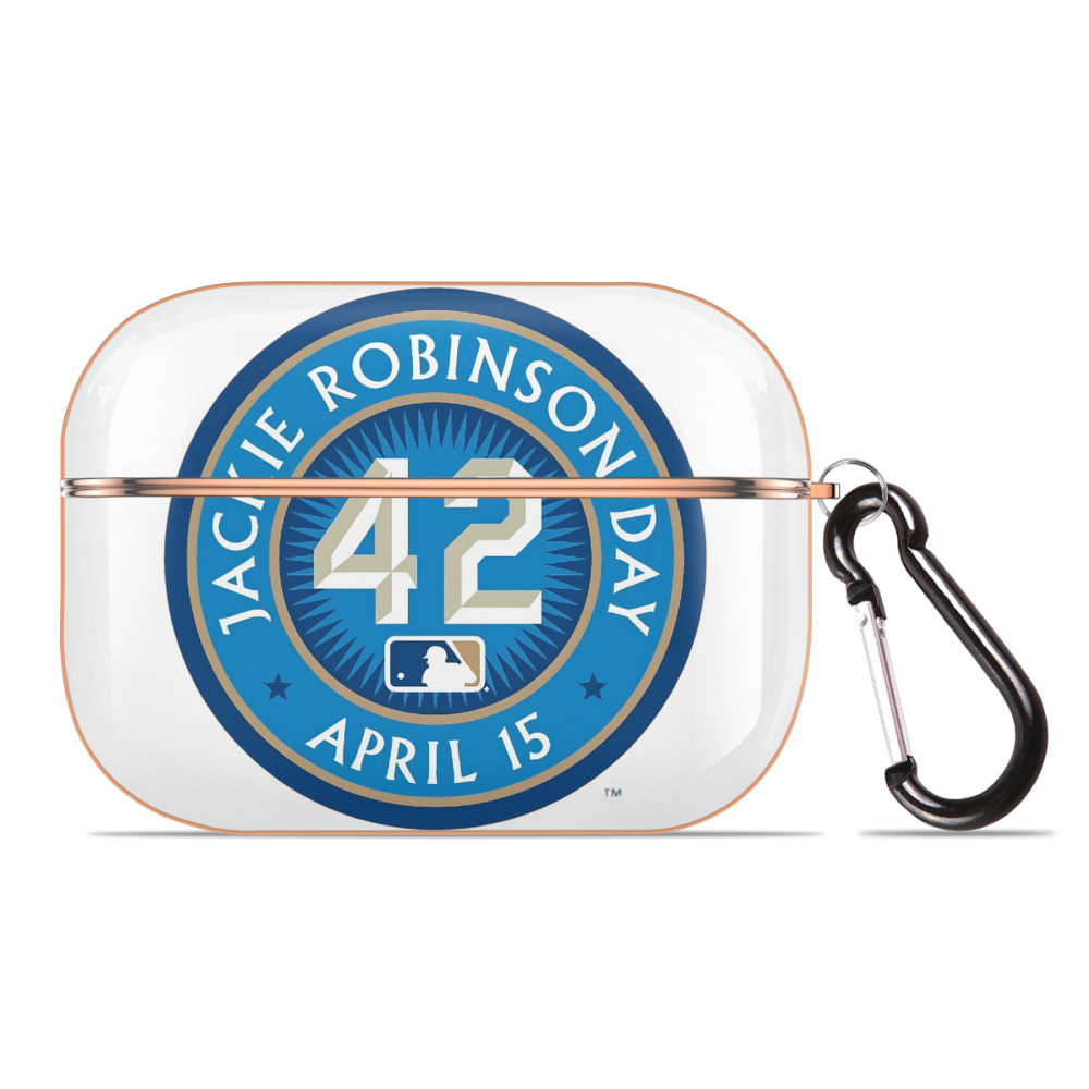  AirPods Pro Protective Case Rose Gold, Flexible PC Material, Precise Fit, Anti-Slip Cover, Full Protection, Fingerprint Resistant, Washable With Keychain