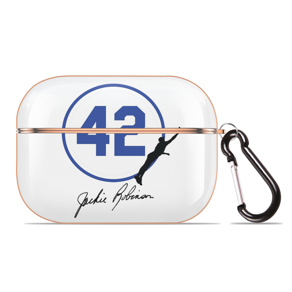  AirPods Pro Protective Case Rose Gold, Flexible PC Material, Precise Fit, Anti-Slip Cover, Full Protection, Fingerprint Resistant, Washable With Keychain