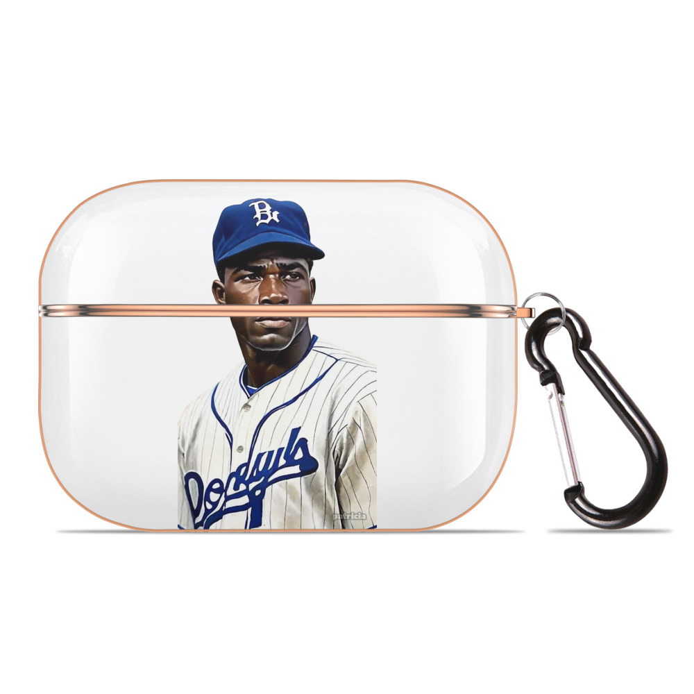  AirPods Pro Protective Case Rose Gold, Flexible PC Material, Precise Fit, Anti-Slip Cover, Full Protection, Fingerprint Resistant, Washable With Keychain