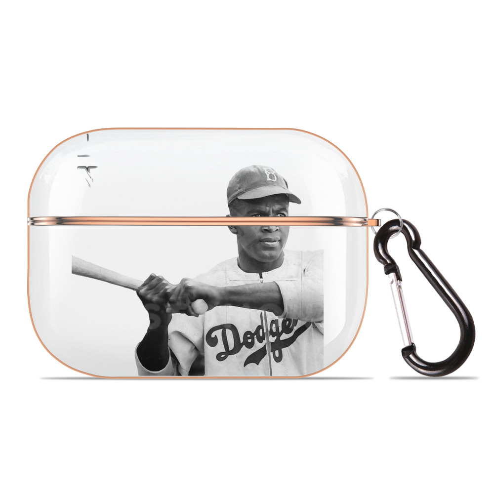  AirPods Pro Protective Case Rose Gold, Flexible PC Material, Precise Fit, Anti-Slip Cover, Full Protection, Fingerprint Resistant, Washable With Keychain