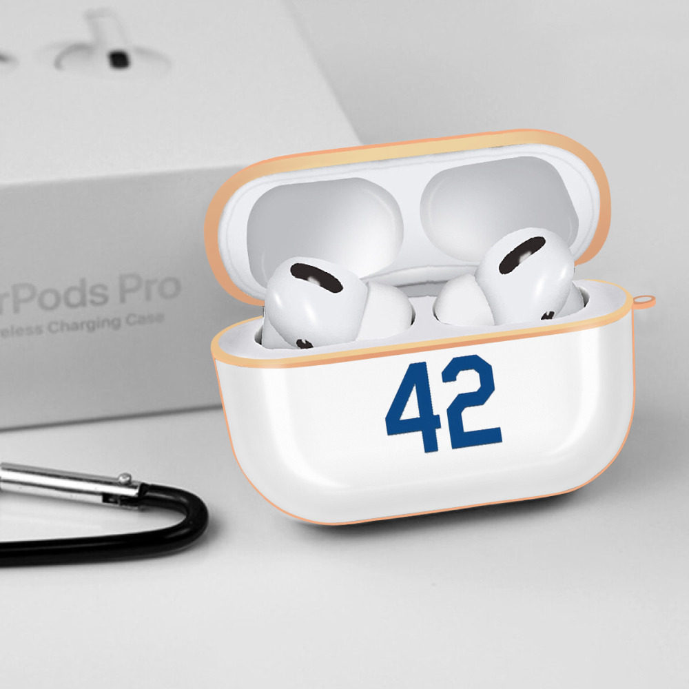  AirPods Pro Protective Case Rose Gold, Flexible PC Material, Precise Fit, Anti-Slip Cover, Full Protection, Fingerprint Resistant, Washable With Keychain