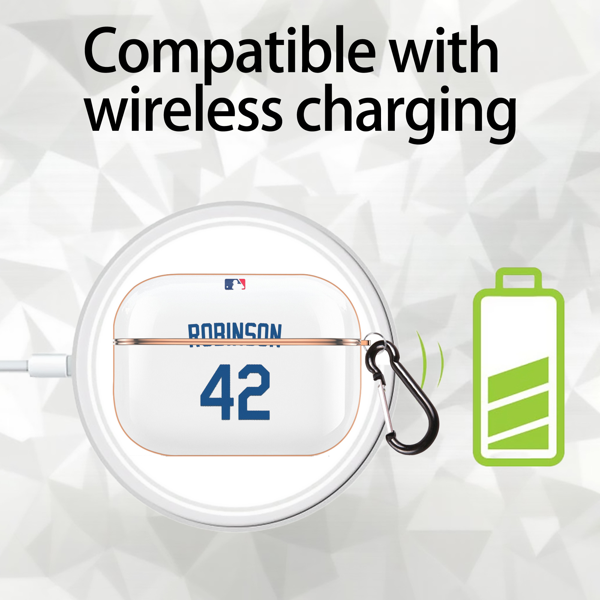  AirPods Pro Protective Case Rose Gold, Flexible PC Material, Precise Fit, Anti-Slip Cover, Full Protection, Fingerprint Resistant, Washable With Keychain