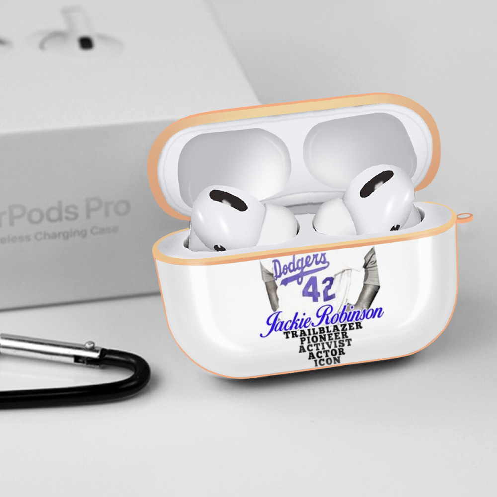  AirPods Pro Protective Case Rose Gold, Flexible PC Material, Precise Fit, Anti-Slip Cover, Full Protection, Fingerprint Resistant, Washable With Keychain