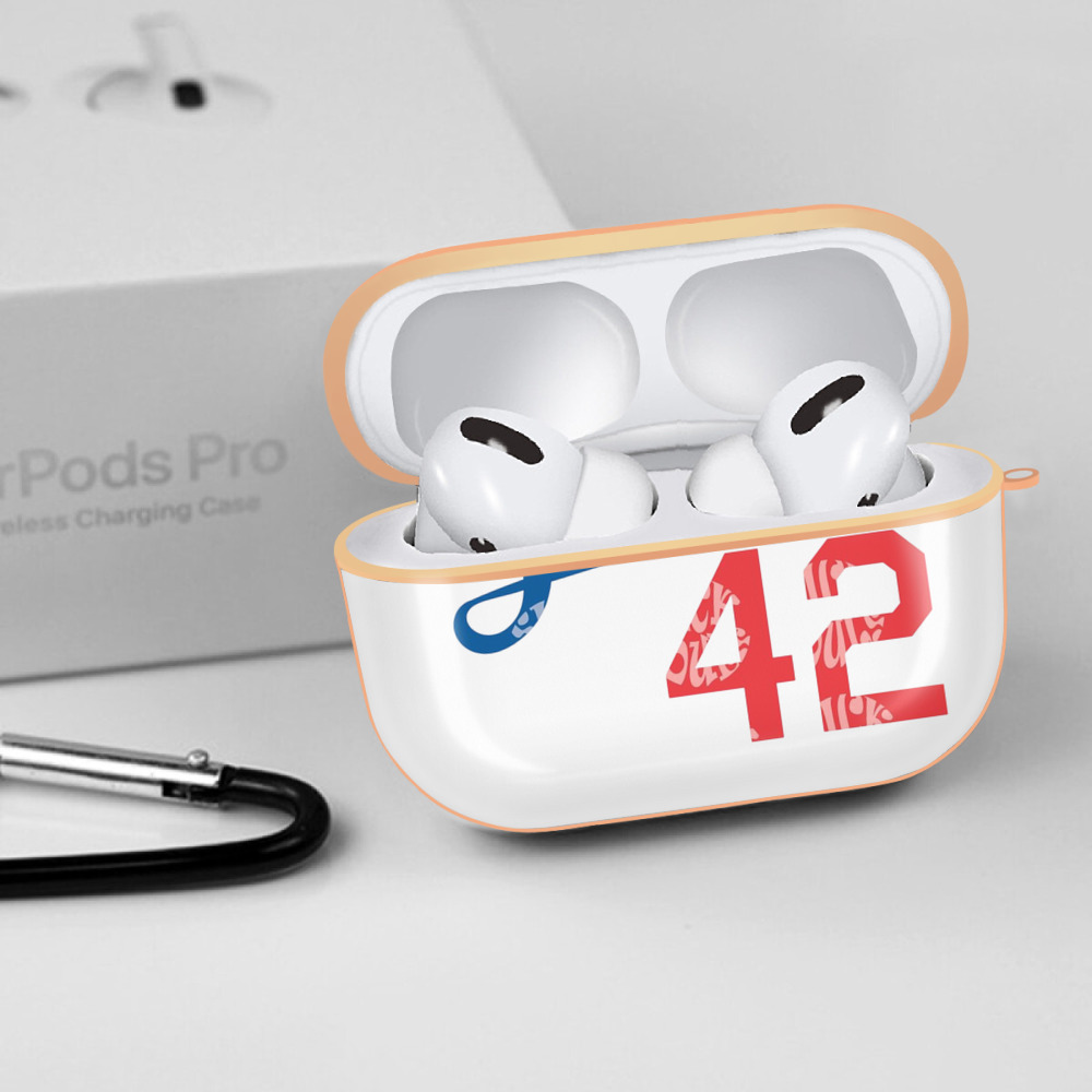  AirPods Pro Protective Case Rose Gold, Flexible PC Material, Precise Fit, Anti-Slip Cover, Full Protection, Fingerprint Resistant, Washable With Keychain