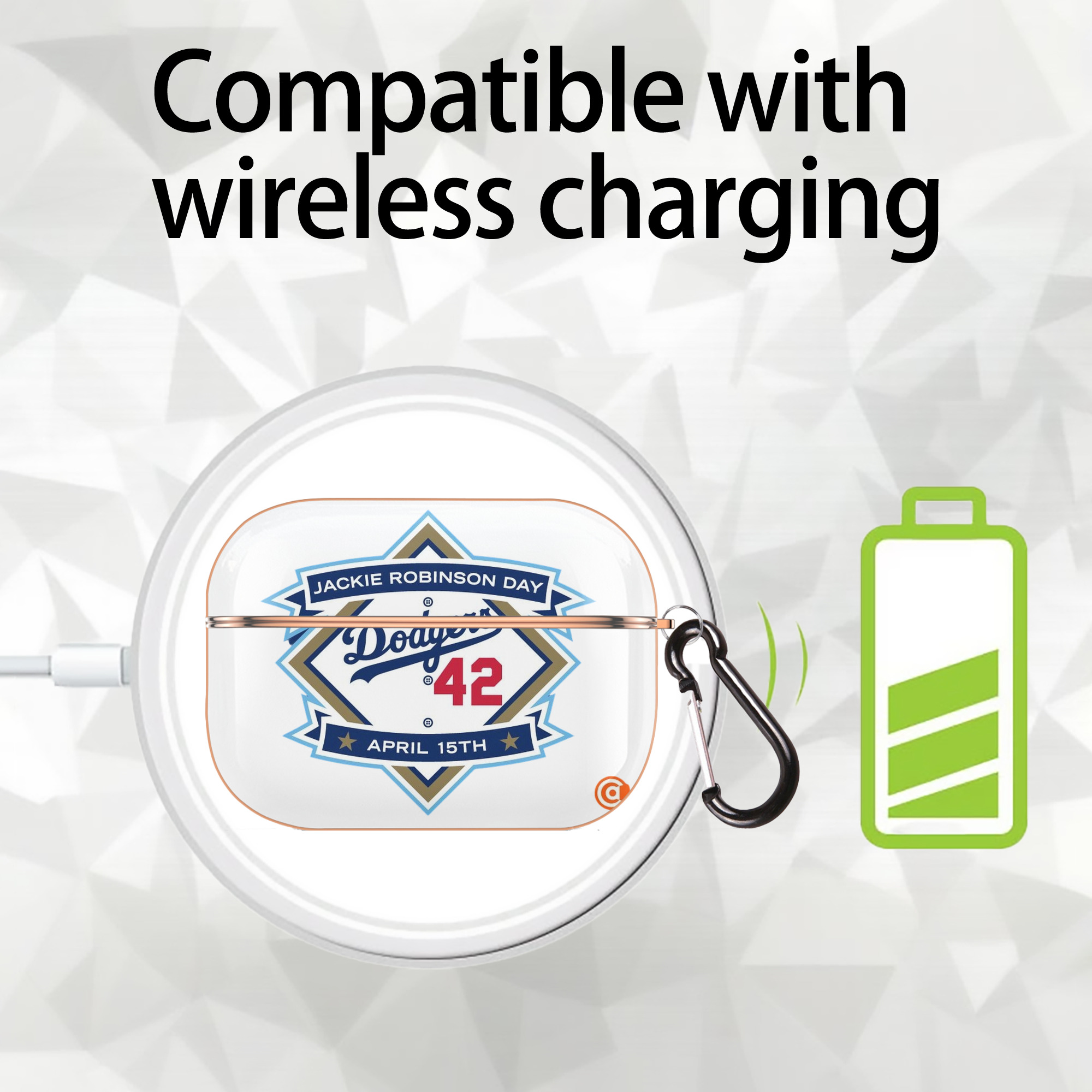  AirPods Pro Protective Case Rose Gold, Flexible PC Material, Precise Fit, Anti-Slip Cover, Full Protection, Fingerprint Resistant, Washable With Keychain