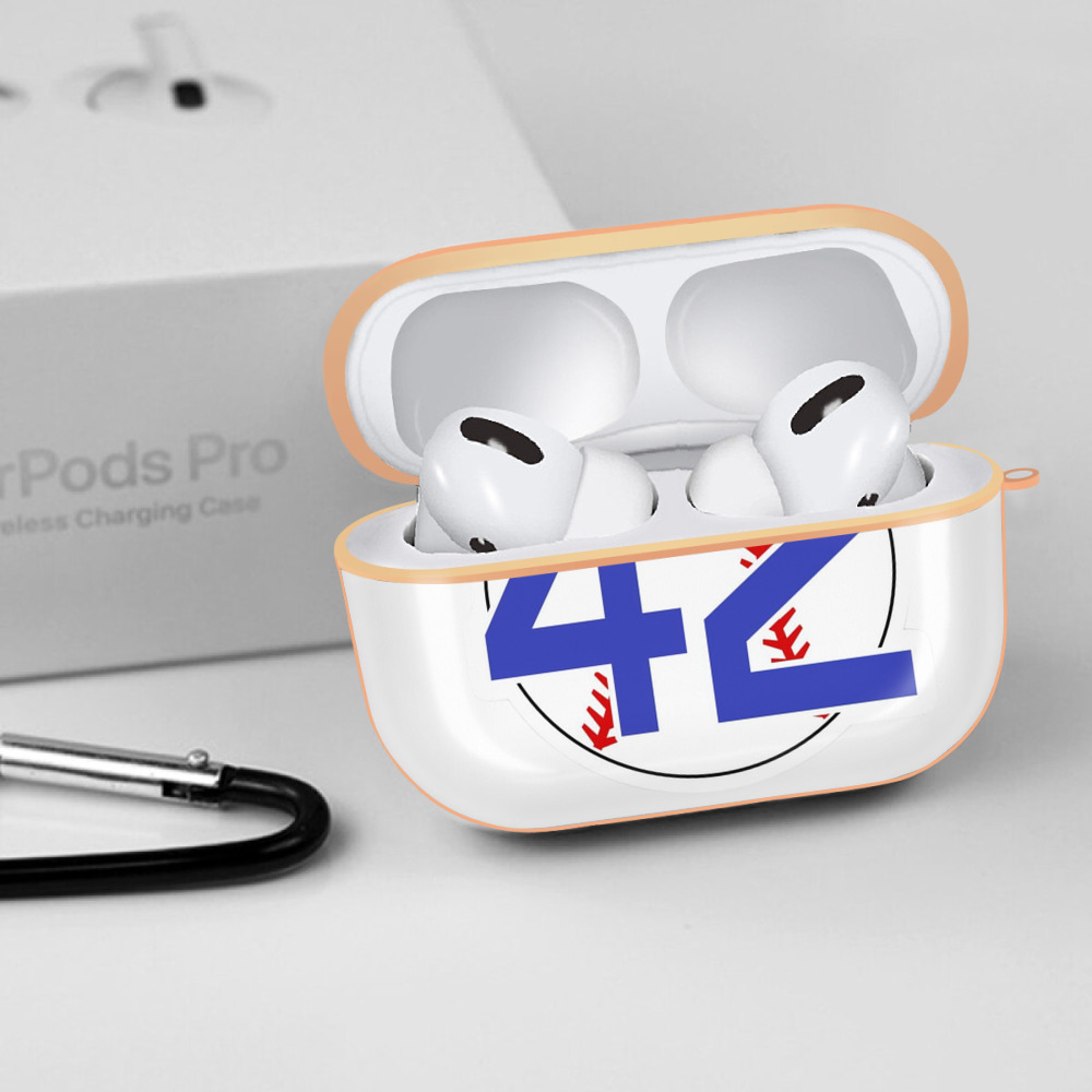  AirPods Pro Protective Case Rose Gold, Flexible PC Material, Precise Fit, Anti-Slip Cover, Full Protection, Fingerprint Resistant, Washable With Keychain