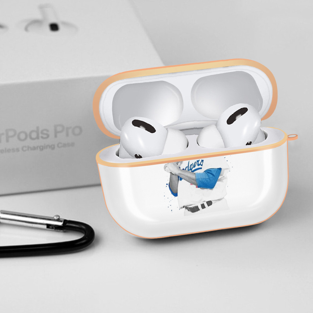  AirPods Pro Protective Case Rose Gold, Flexible PC Material, Precise Fit, Anti-Slip Cover, Full Protection, Fingerprint Resistant, Washable With Keychain