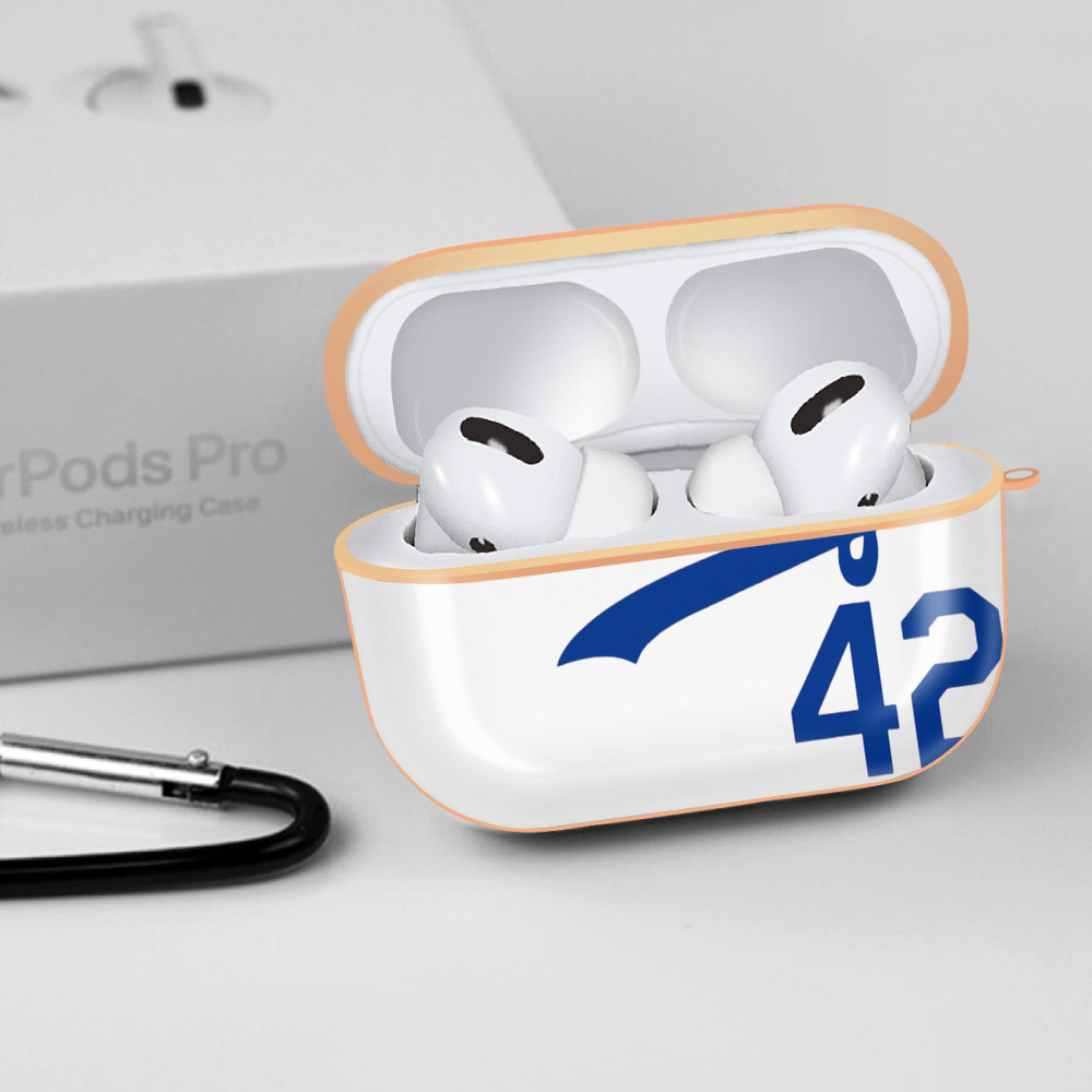  AirPods Pro Protective Case Rose Gold, Flexible PC Material, Precise Fit, Anti-Slip Cover, Full Protection, Fingerprint Resistant, Washable With Keychain