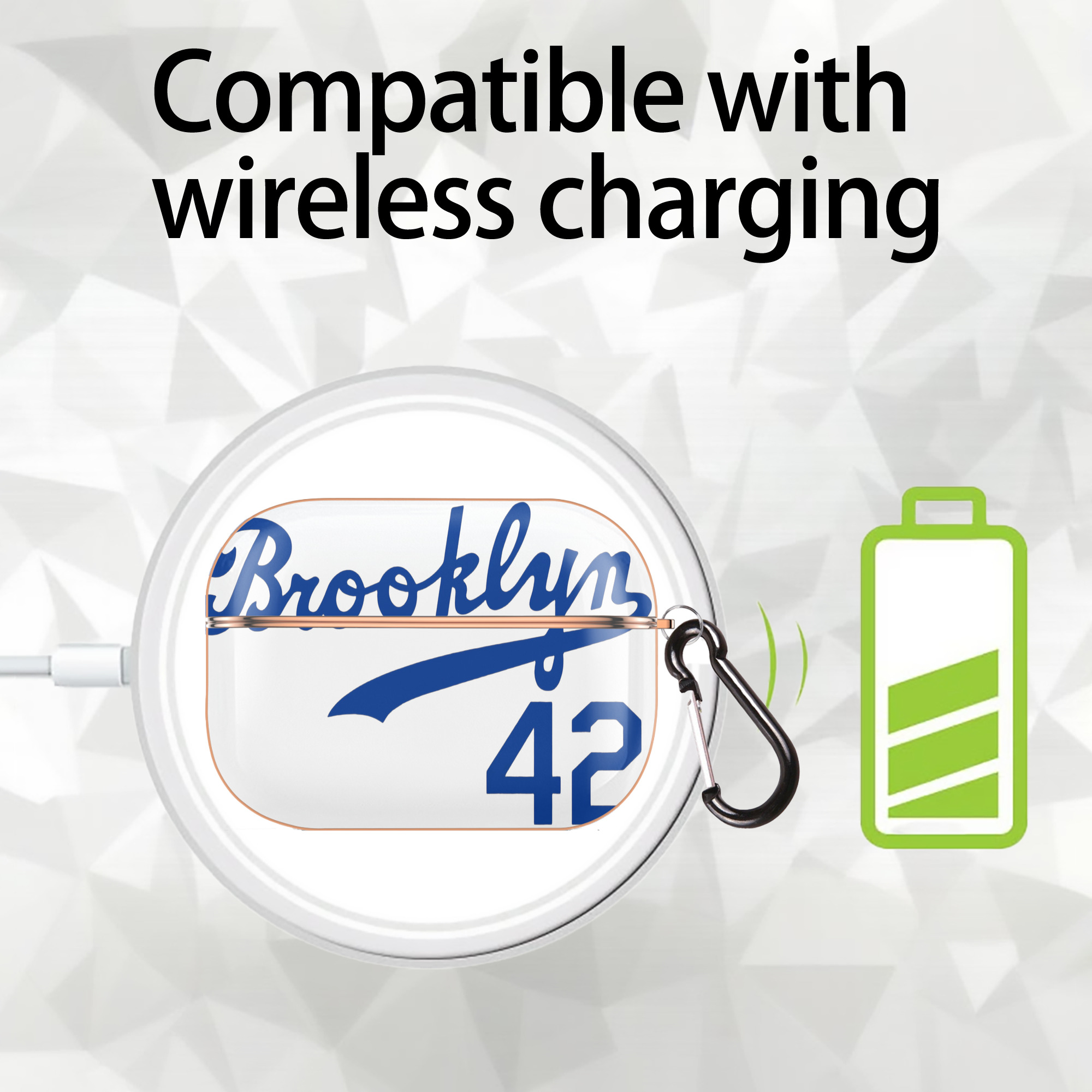  AirPods Pro Protective Case Rose Gold, Flexible PC Material, Precise Fit, Anti-Slip Cover, Full Protection, Fingerprint Resistant, Washable With Keychain