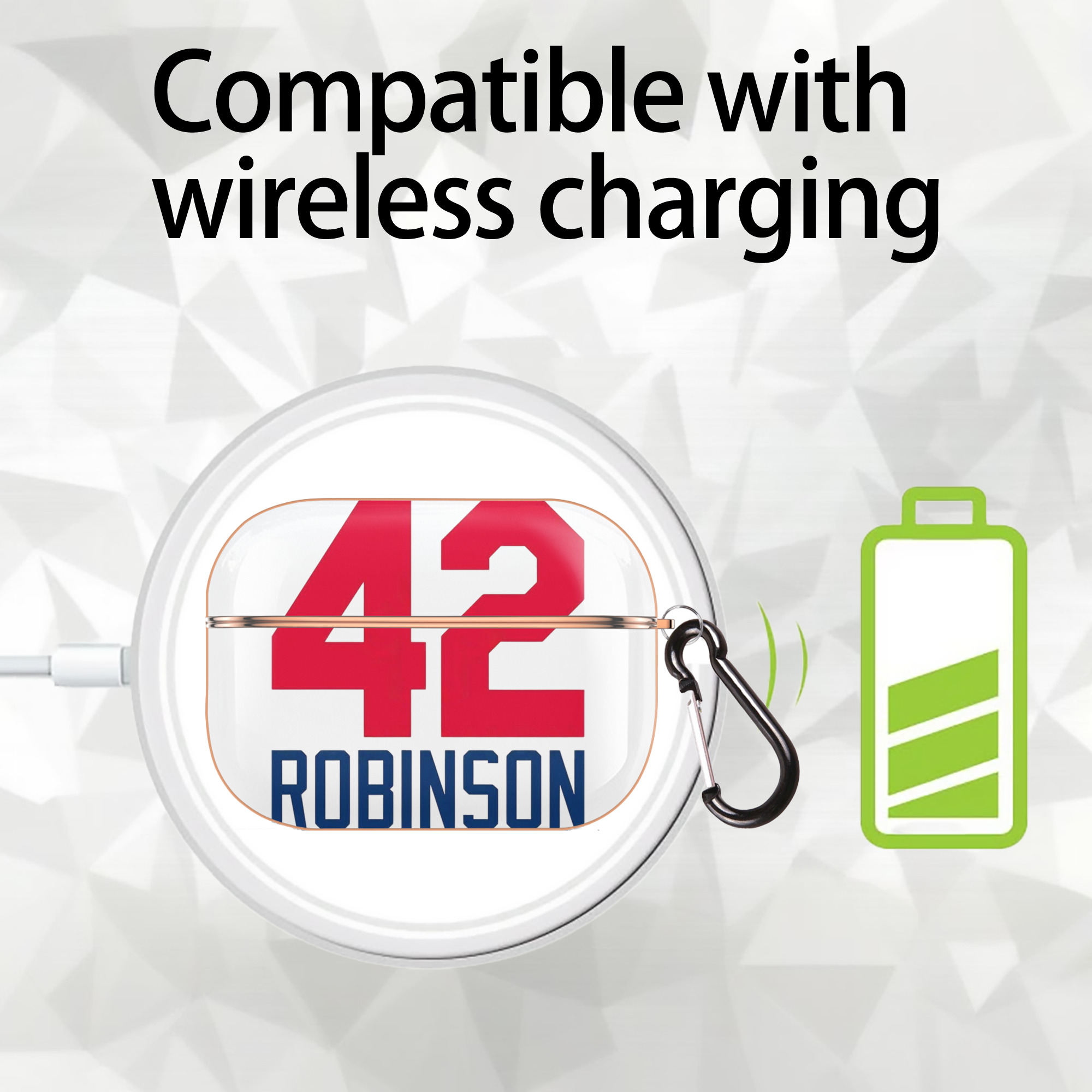  AirPods Pro Protective Case Rose Gold, Flexible PC Material, Precise Fit, Anti-Slip Cover, Full Protection, Fingerprint Resistant, Washable With Keychain