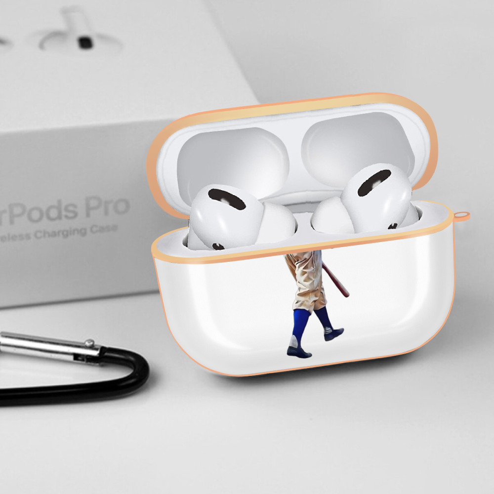  AirPods Pro Protective Case Rose Gold, Flexible PC Material, Precise Fit, Anti-Slip Cover, Full Protection, Fingerprint Resistant, Washable With Keychain