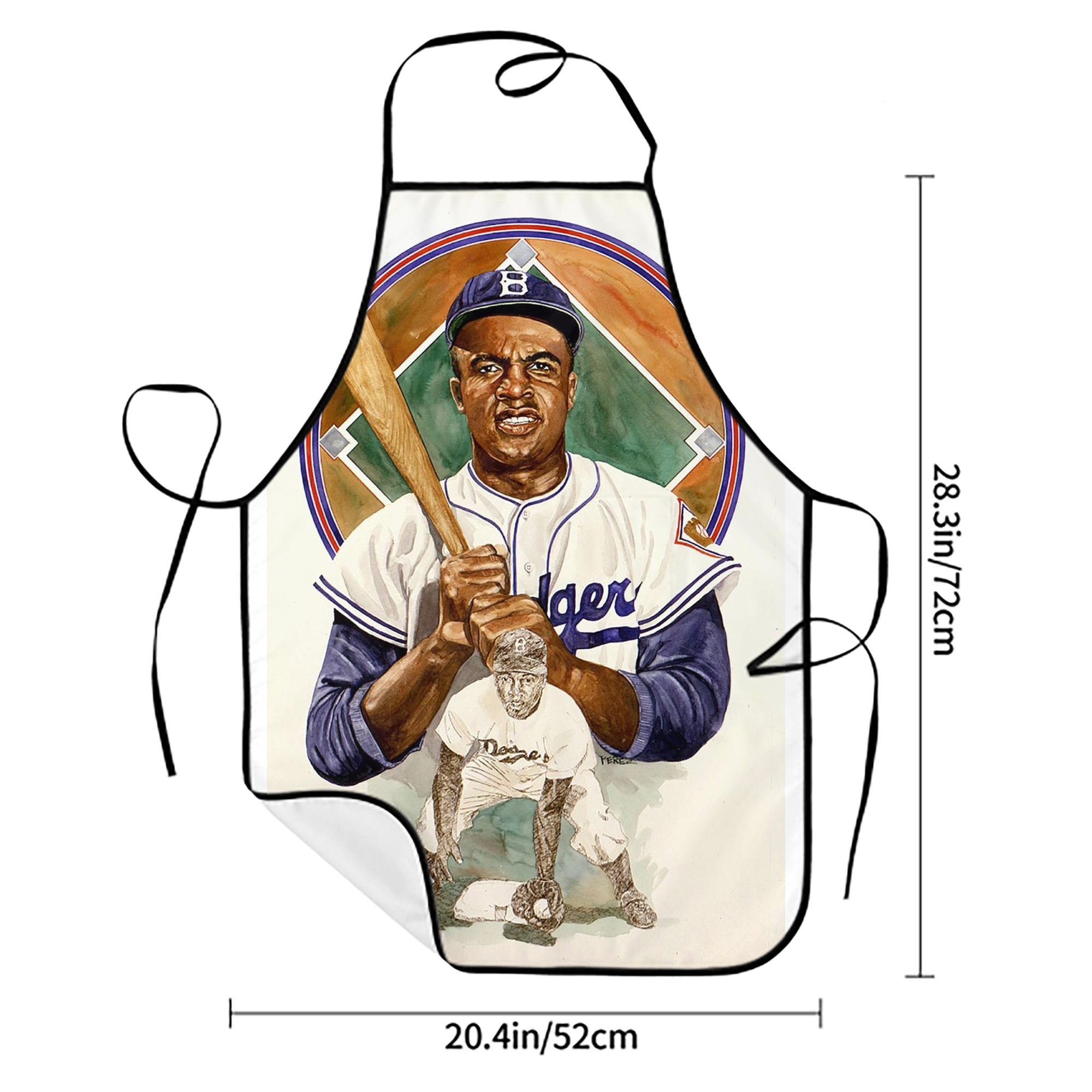  Stain-Resistant Polyester Apron With Pocket – Full Print, Waterproof, Anti-Wrinkle, Anti-Pilling – Ideal For Kitchen, BBQ, Restaurant, Salon & More