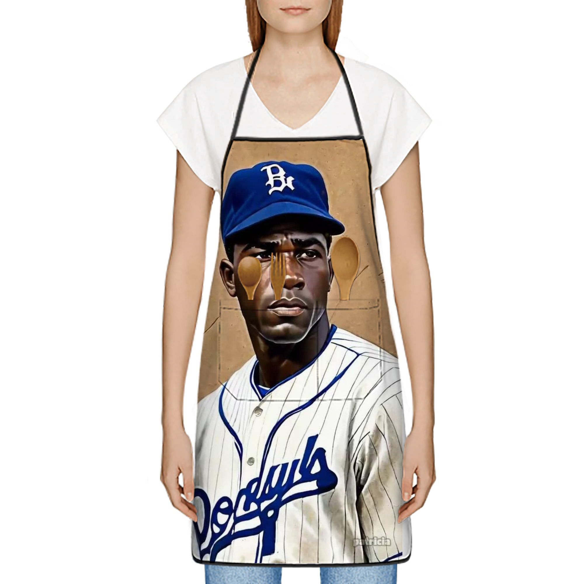  Stain-Resistant Polyester Apron With Pocket – Full Print, Waterproof, Anti-Wrinkle, Anti-Pilling – Ideal For Kitchen, BBQ, Restaurant, Salon & More